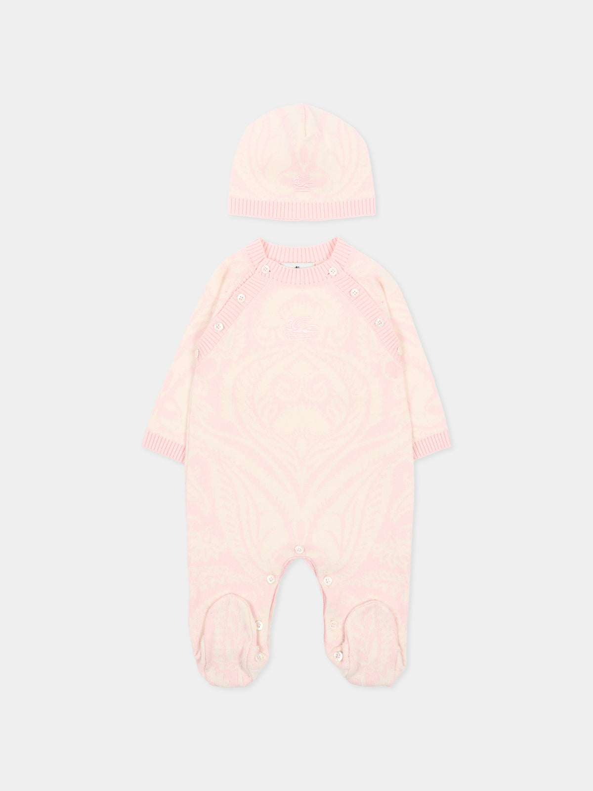 Set Tutina rosa per neonata,Etro,GXB500 X0224 503AV
