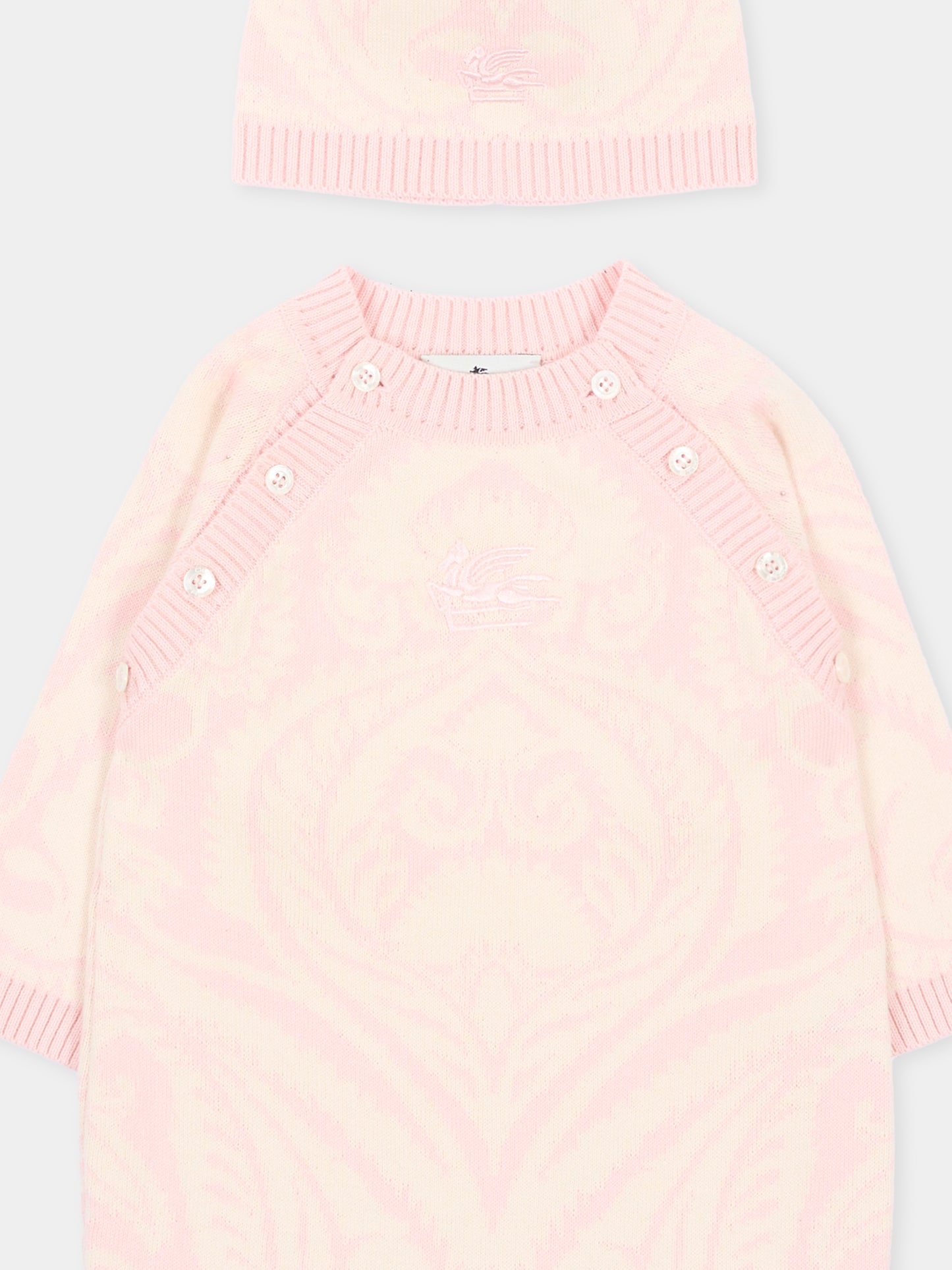 Set Tutina rosa per neonata,Etro,GXB500 X0224 503AV