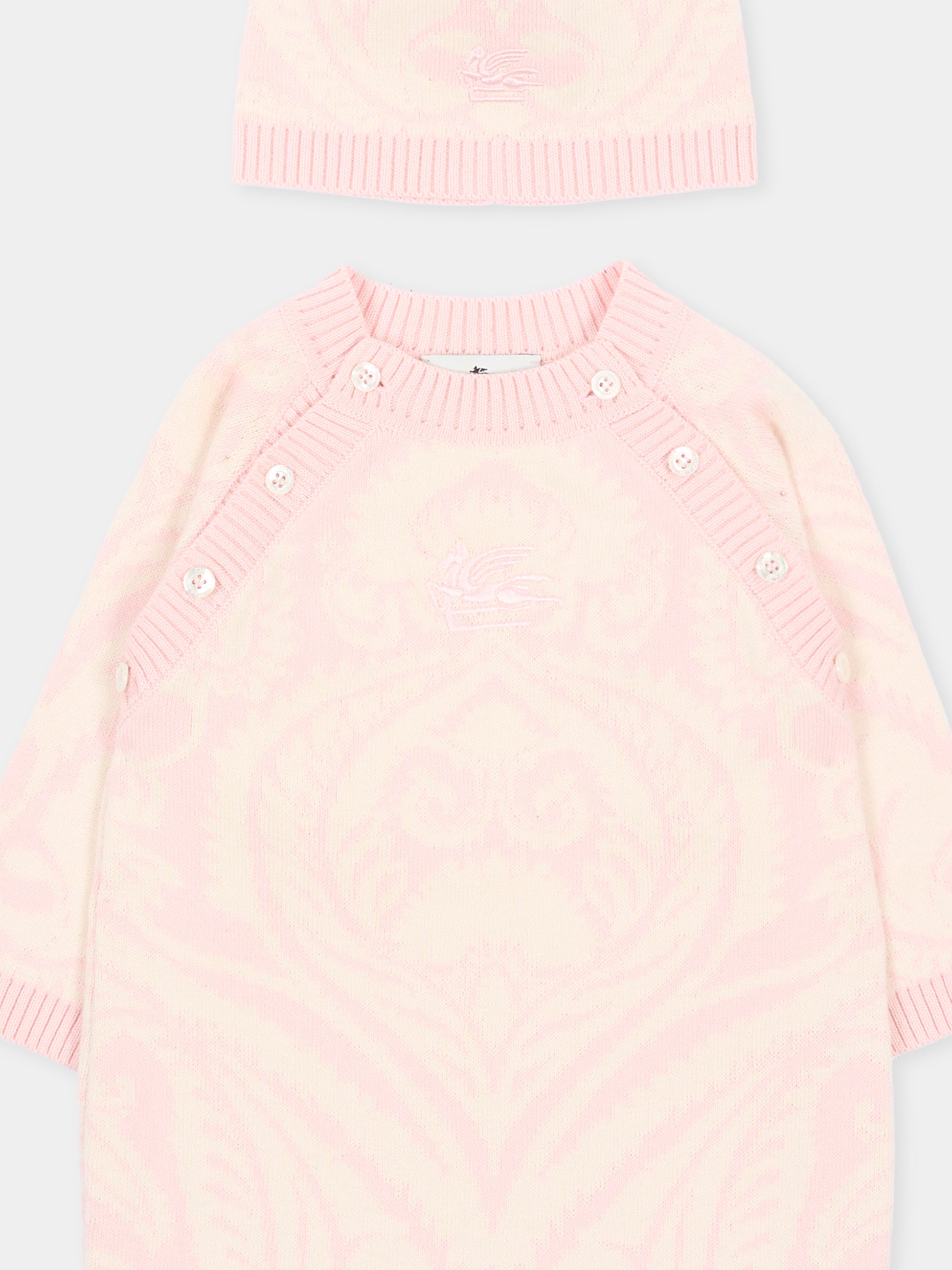 Set Tutina rosa per neonata,Etro,GXB500 X0224 503AV
