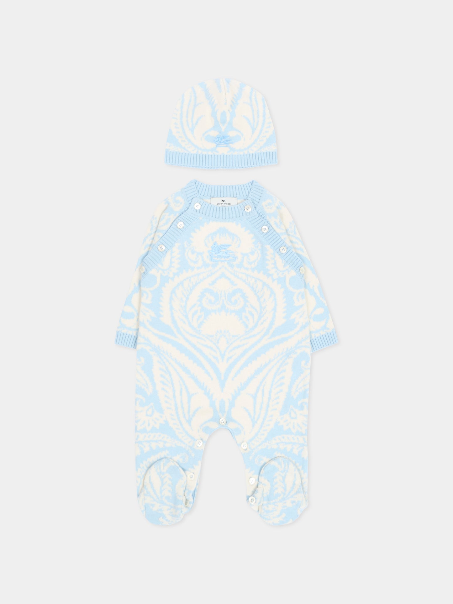 Set tutina celeste per neonato,Etro,GXB500 X0224 604AV