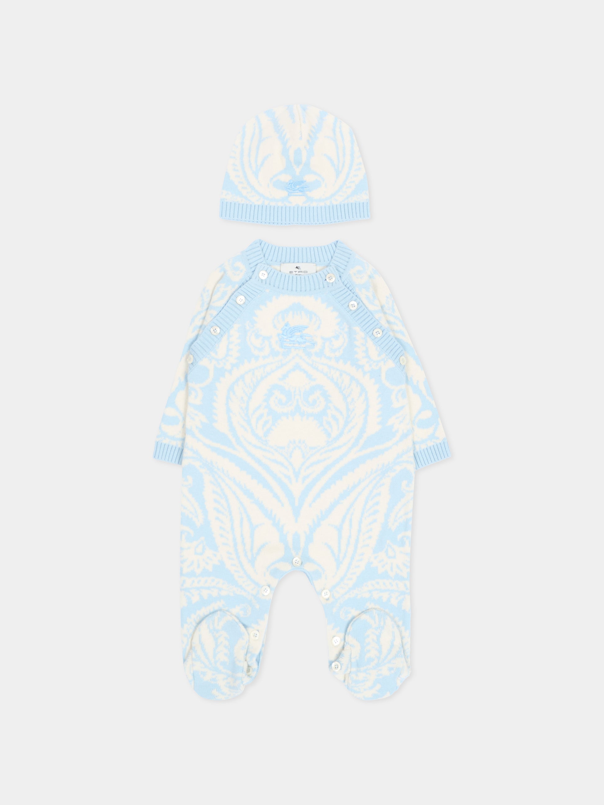 Set tutina celeste per neonato,Etro,GXB500 X0224 604AV