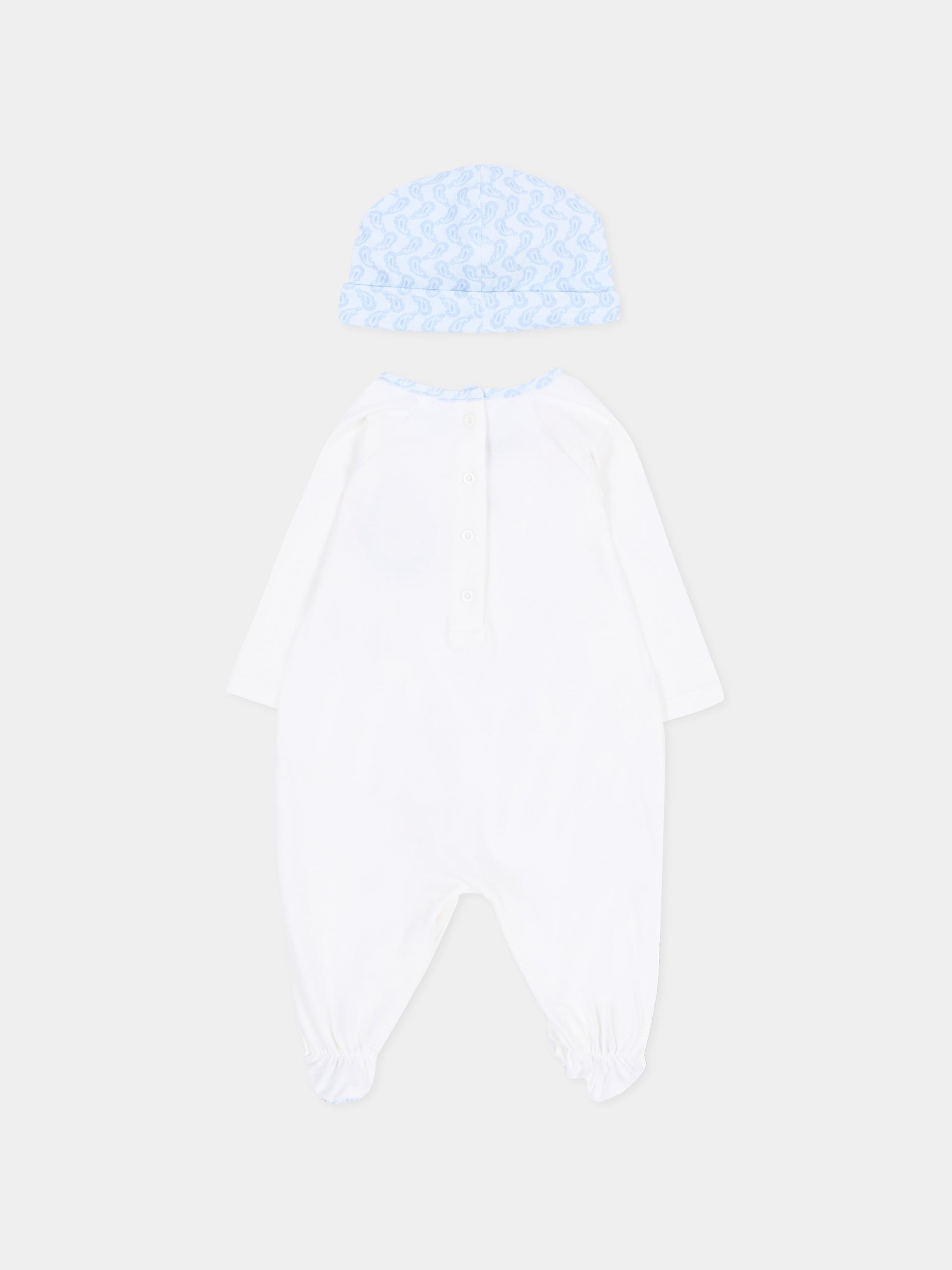 Set tutina bianco per neonato paisley,Etro,GUB500 J0382 100CE