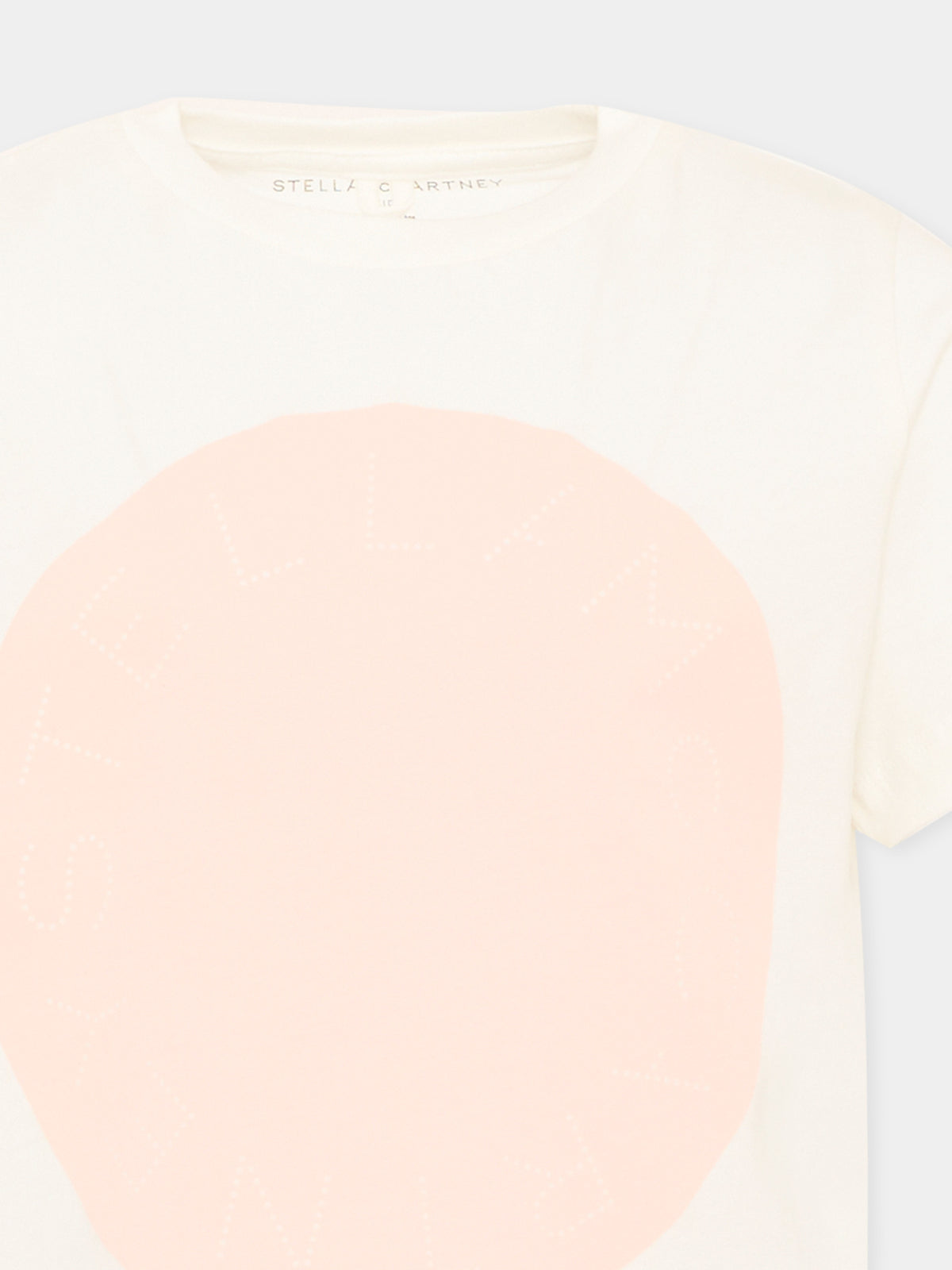 T-shirt avorio per bambina,Stella Mccartney Kids,TV8D51 Z0434 101