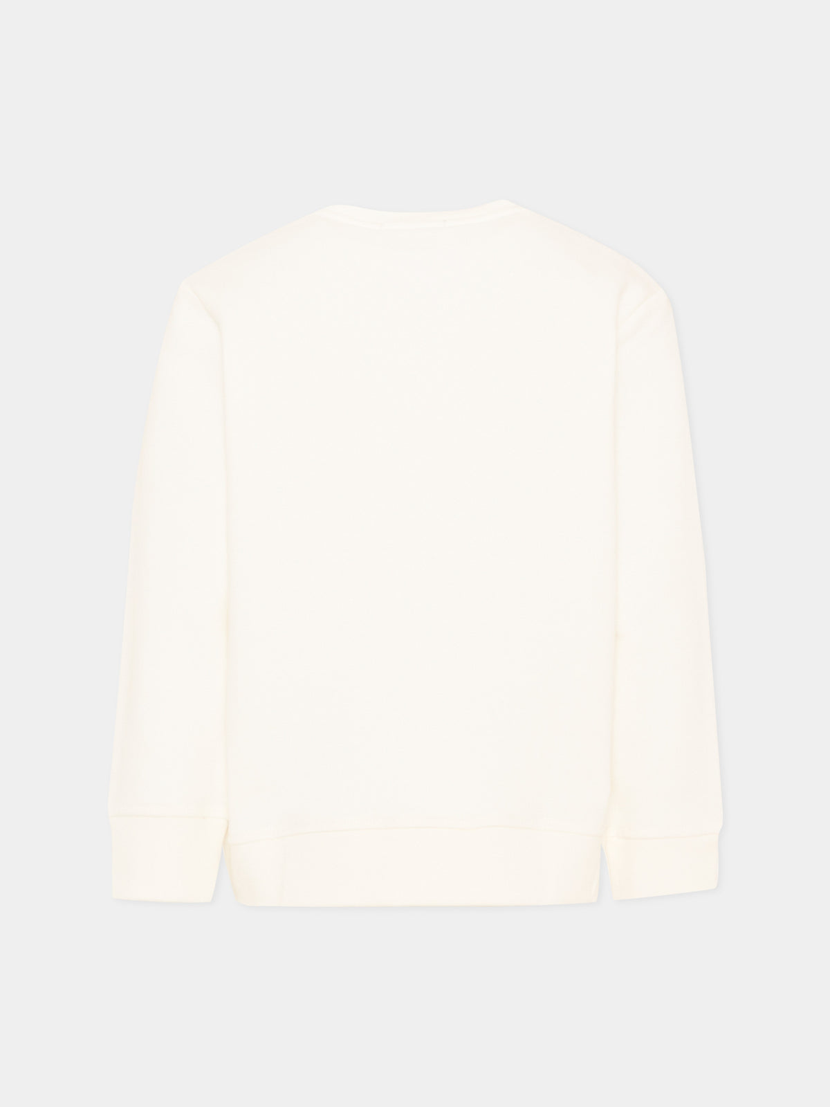 Felpa girocollo avorio per bambina con stampa,Stella Mccartney Kids,TX4B50 Z0453 101