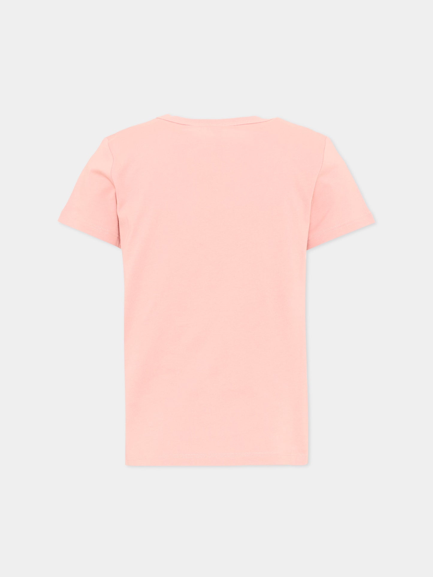 T-shirt rosa per bambina con stampa,Stella Mccartney Kids,TW8A31 Z0434 51B