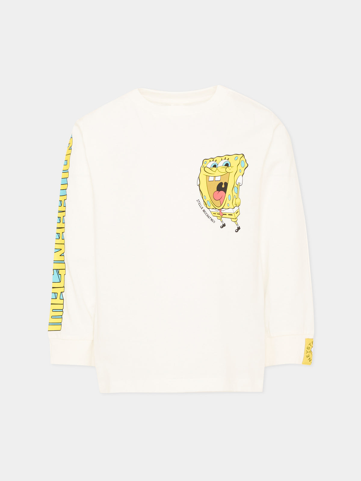 T-Shirt bianca per bambino con stampa,Stella Mccartney Kids,TW8S60 Z0434 101