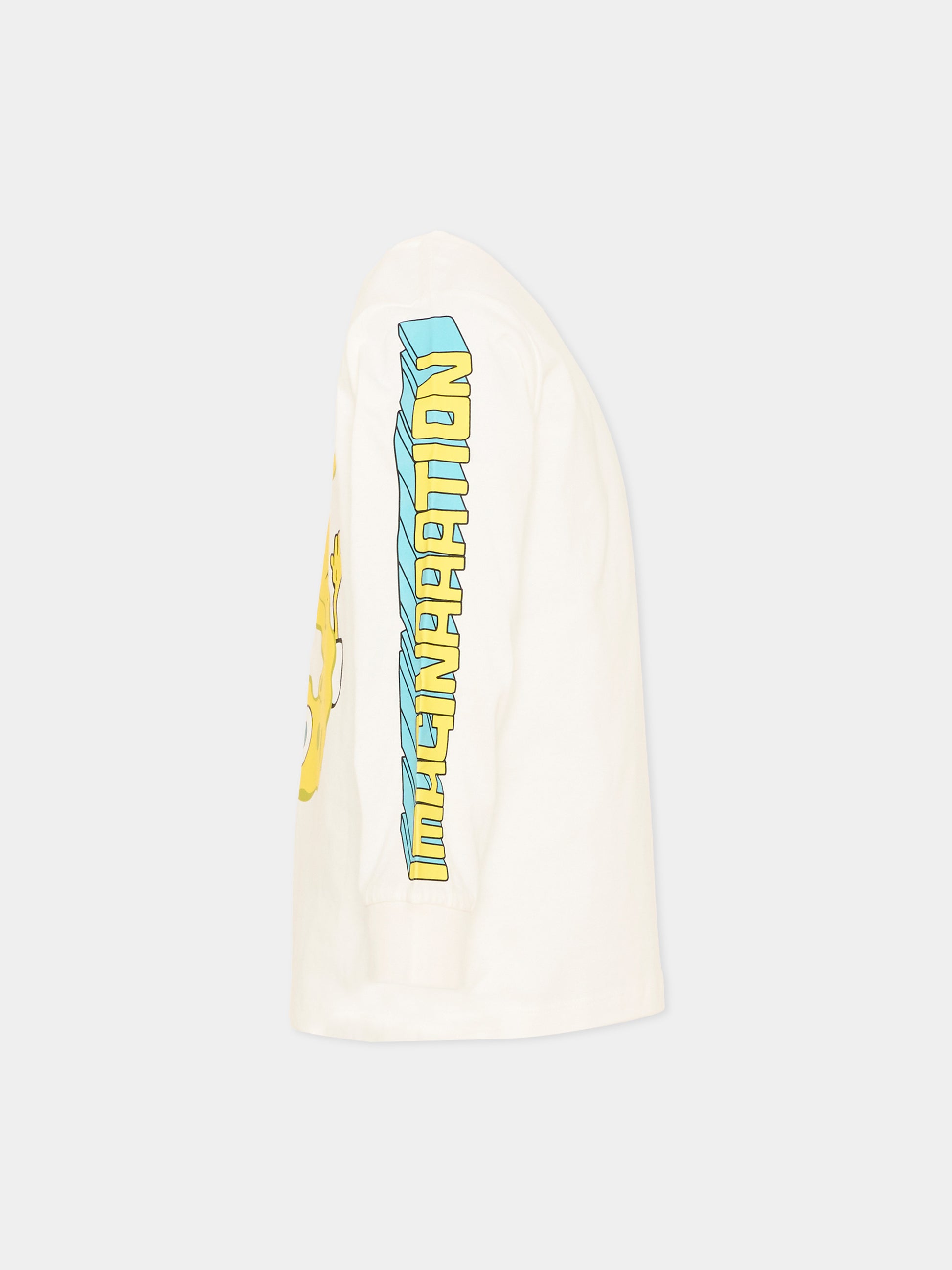 T-Shirt bianca per bambino con stampa,Stella Mccartney Kids,TW8S60 Z0434 101