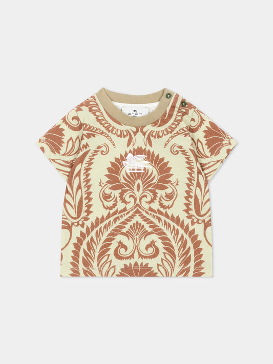 T-shirt a manica corta verde per neonato,Etro,GW8501 Z2081 213