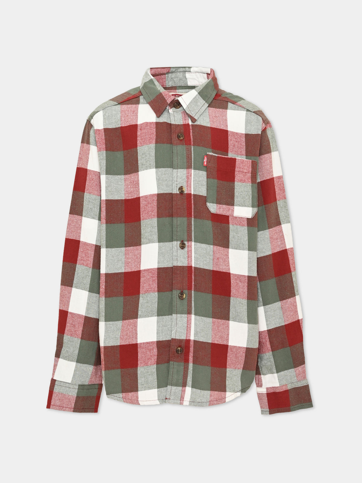 Camicia a manica lunga per bambino a quadri,Levi's Kids,9EN817 RAR