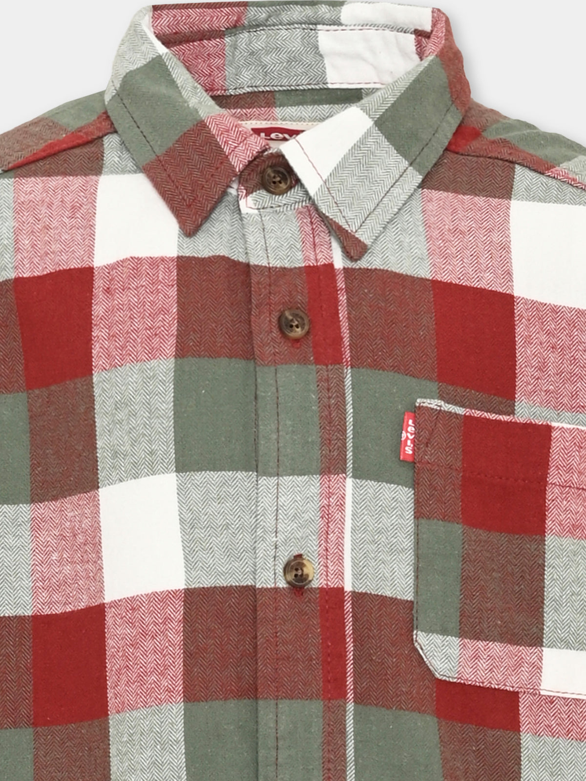 Camicia a manica lunga per bambino a quadri,Levi's Kids,9EN817 RAR
