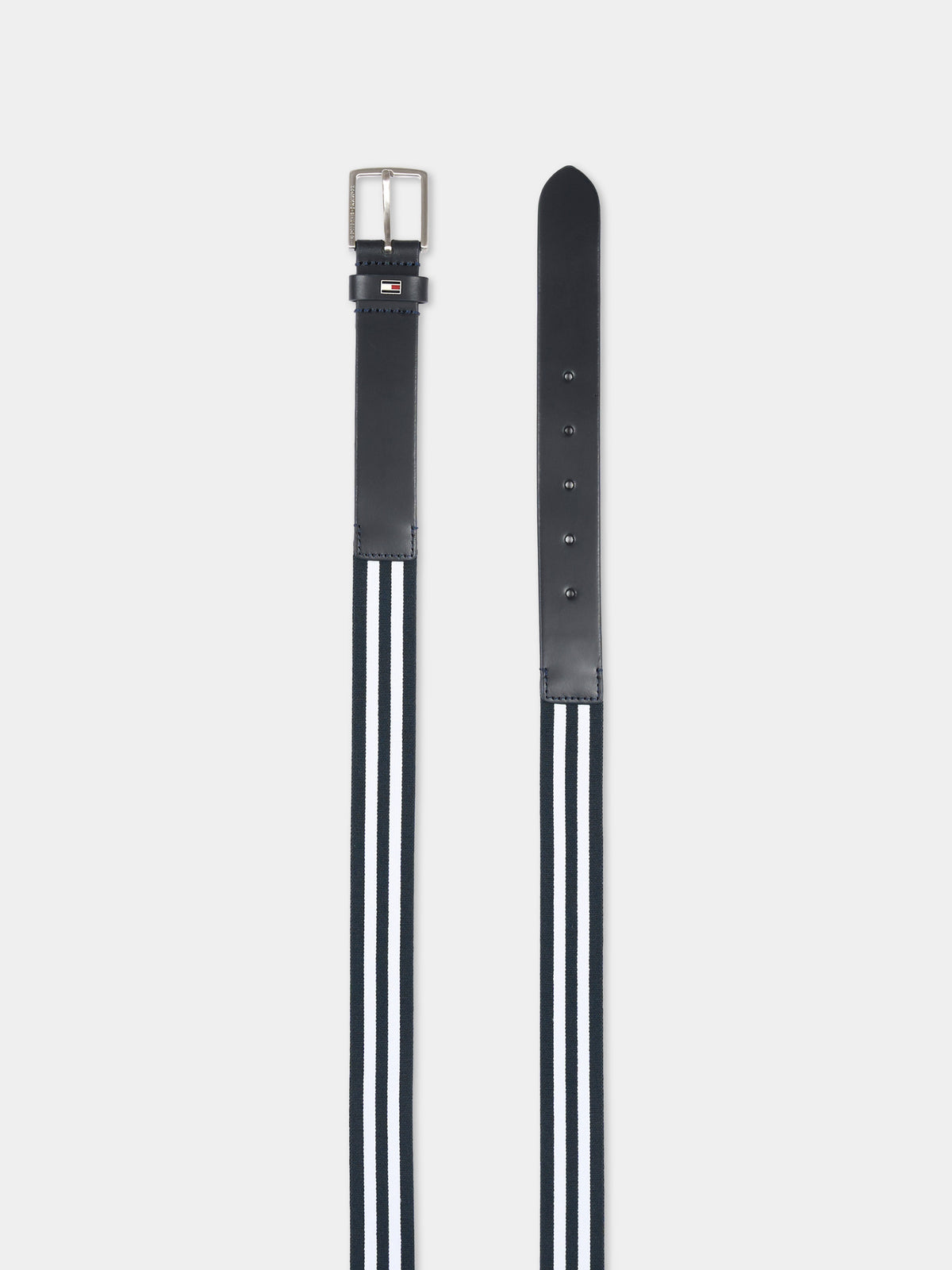 Cintura blu per bambino a righe,Tommy Hilfiger Junior,AU0AU01986 DW6
