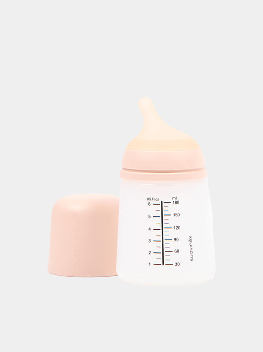 Biberon ZERO.ZERO Anticolica Flusso adattabile 180ml beige per neonati,Suavinex,304755