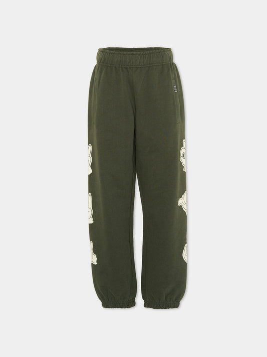 Pantalone verde Allen con stampa per bambino,Molo,1W25I203 9678