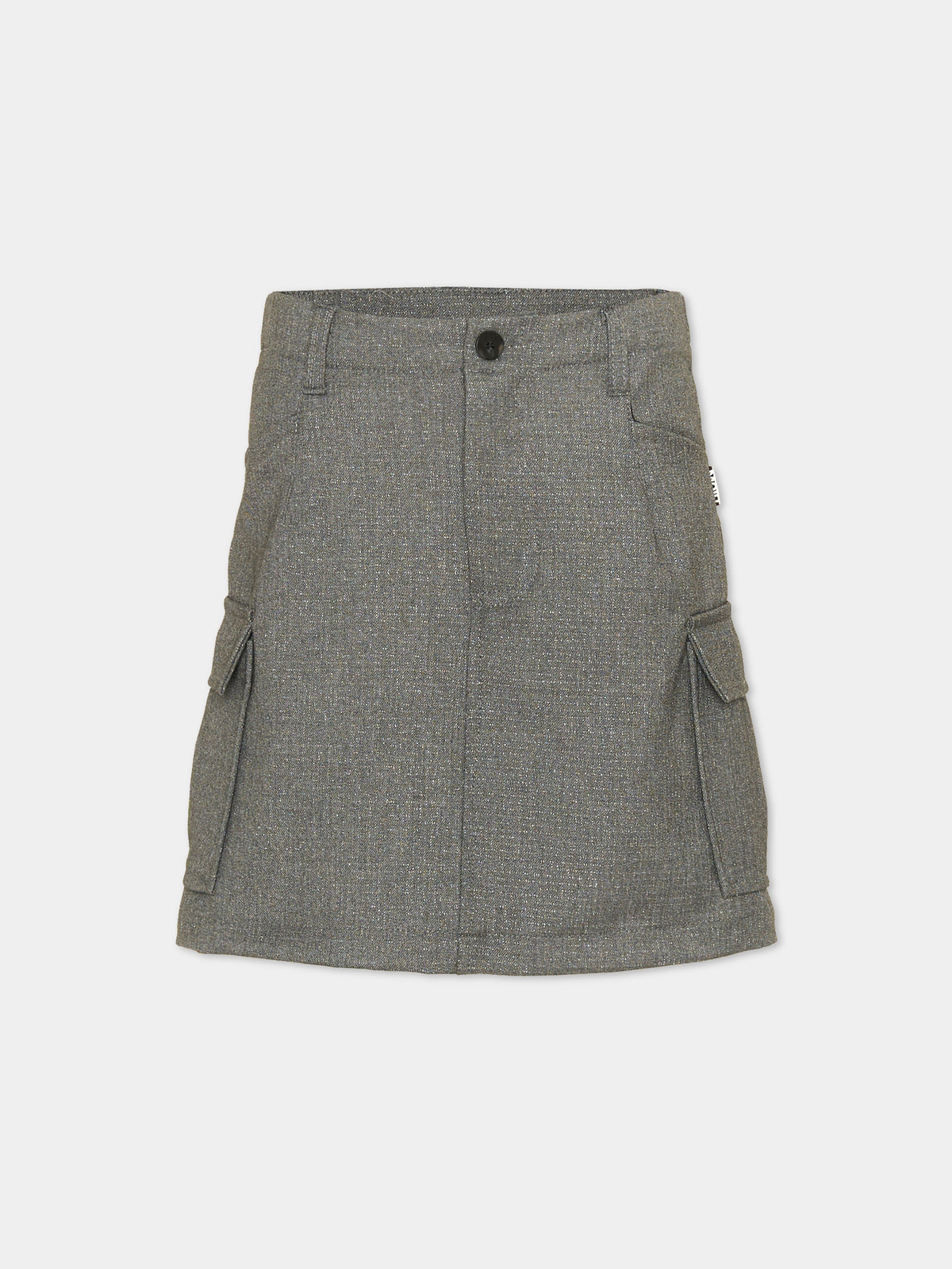 Gonna grigia Belli per bambina cargo,Molo,2W25D115 9436
