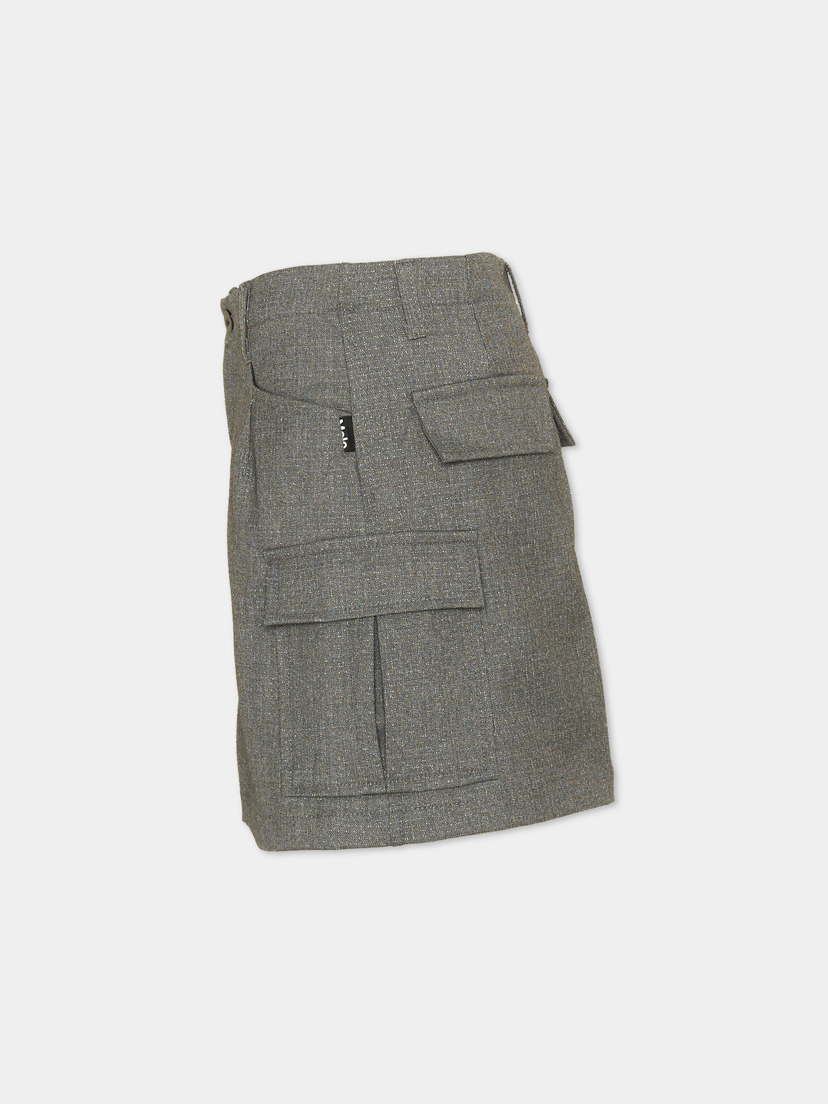 Gonna grigia Belli per bambina cargo,Molo,2W25D115 9436