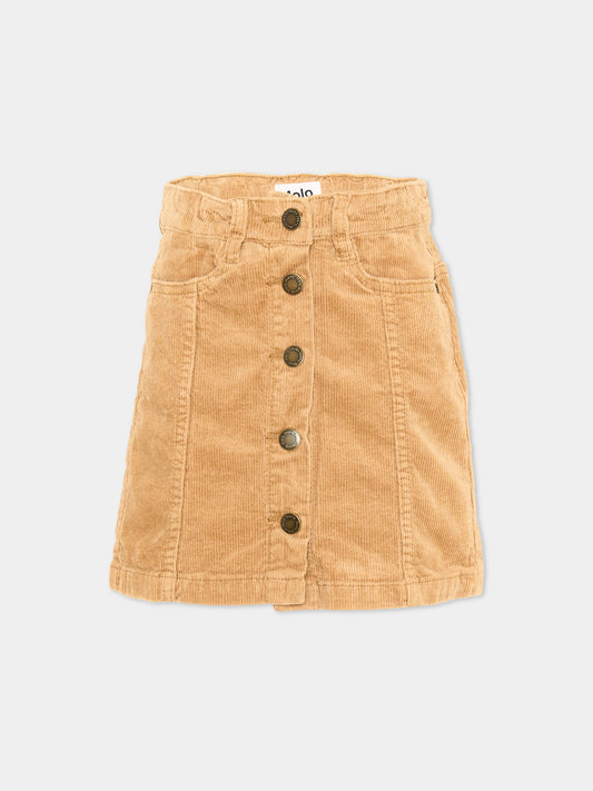 Gonna beige Bera per bambina,Molo,2W25D108 5510