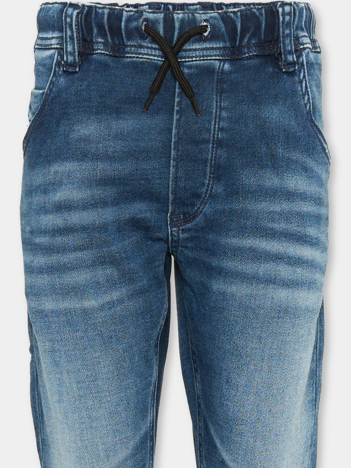 Jeans denim per bambino con coulisse,Diesel,00J3AJ KXBJD K01