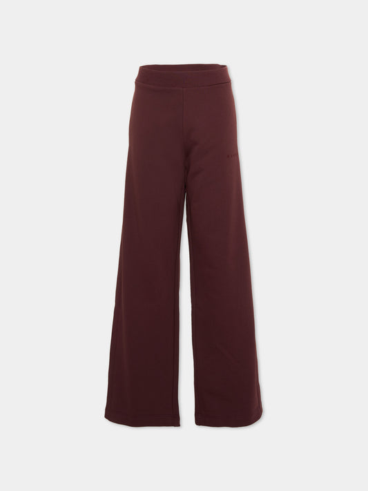 Pantalone bordeaux per bambina,Marni Kids,M01546 M00NF 0M434