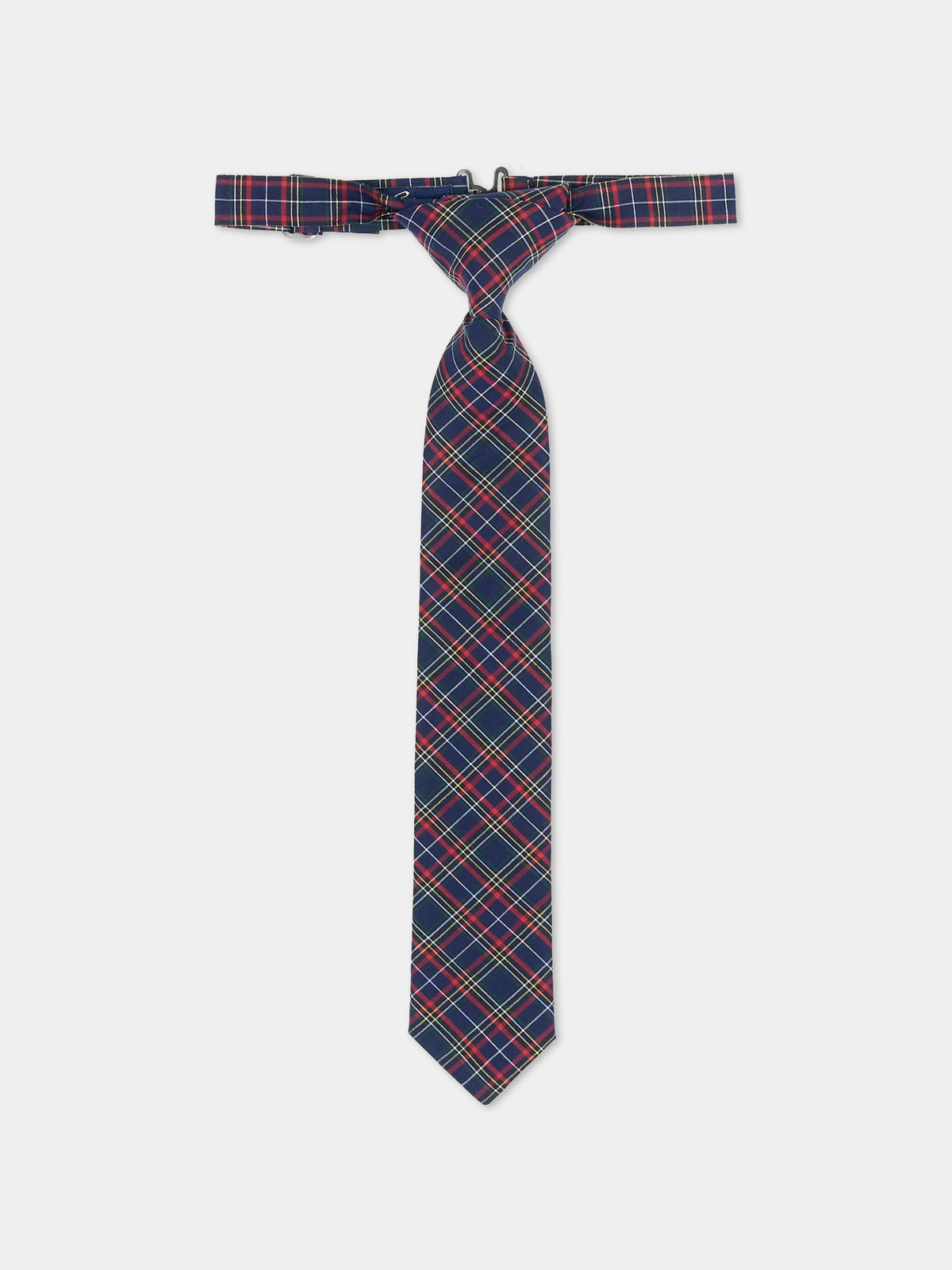 Cravatta blu per bambino tartan 6-9 anni,Sergio Carignani,CRA101 TARTAN