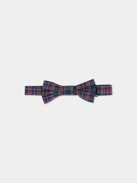 Papillon blu classico tartan per bambino 6-9 anni,Sergio Carignani,PAP106 TARTAN