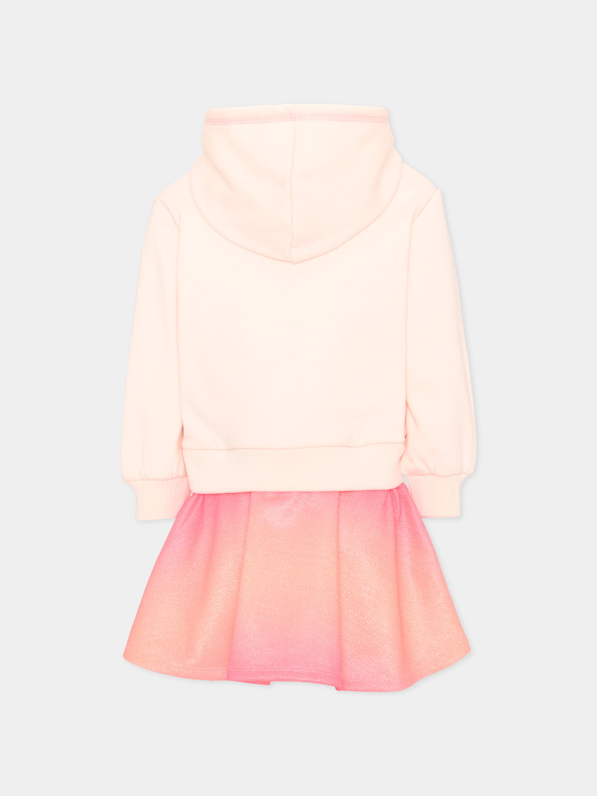 Vestito a manica lunga rosa per bambina,Billieblush,U21284 47V