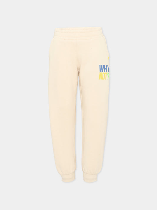 Pantalone beige per bambino con stampa,Billieblush,U21582 237