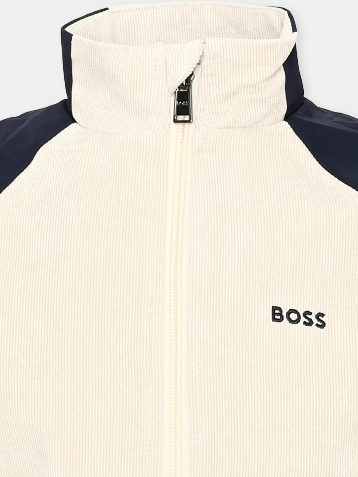 Felpa girocollo beige per bambino,Boss,J52324 21C