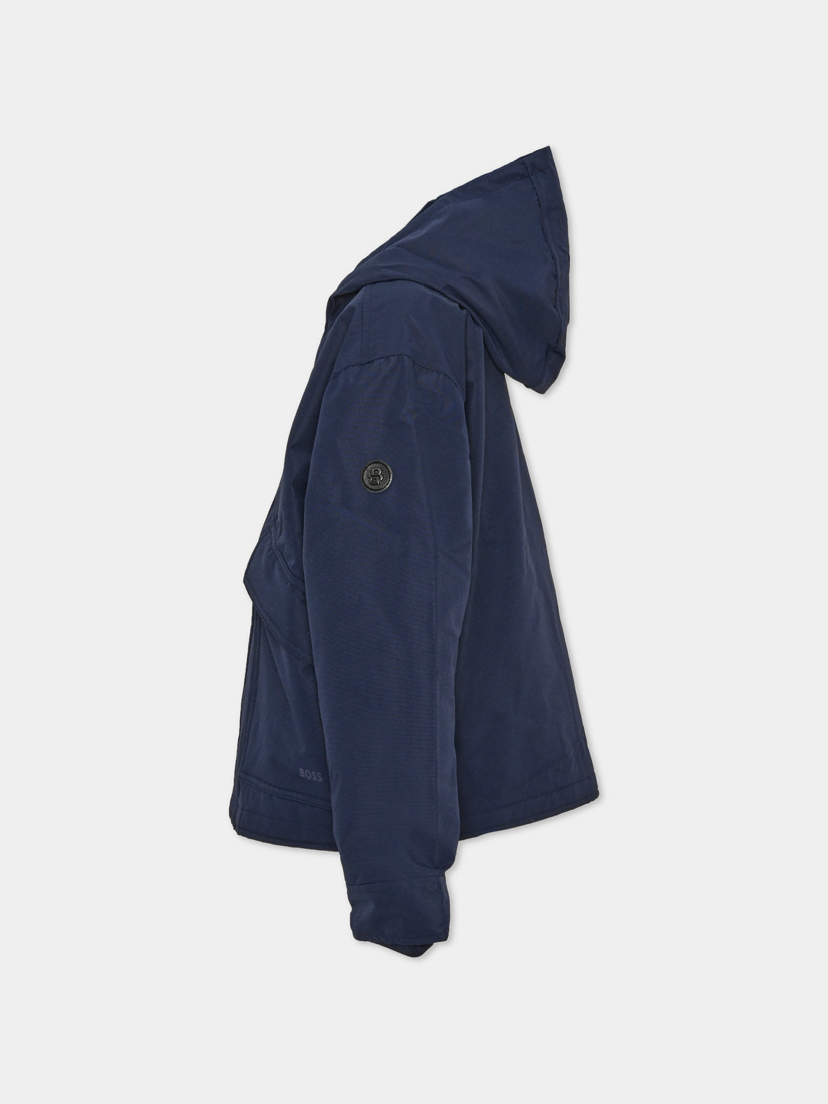 Piumino blu per bambino con logo,Boss,J52387 849