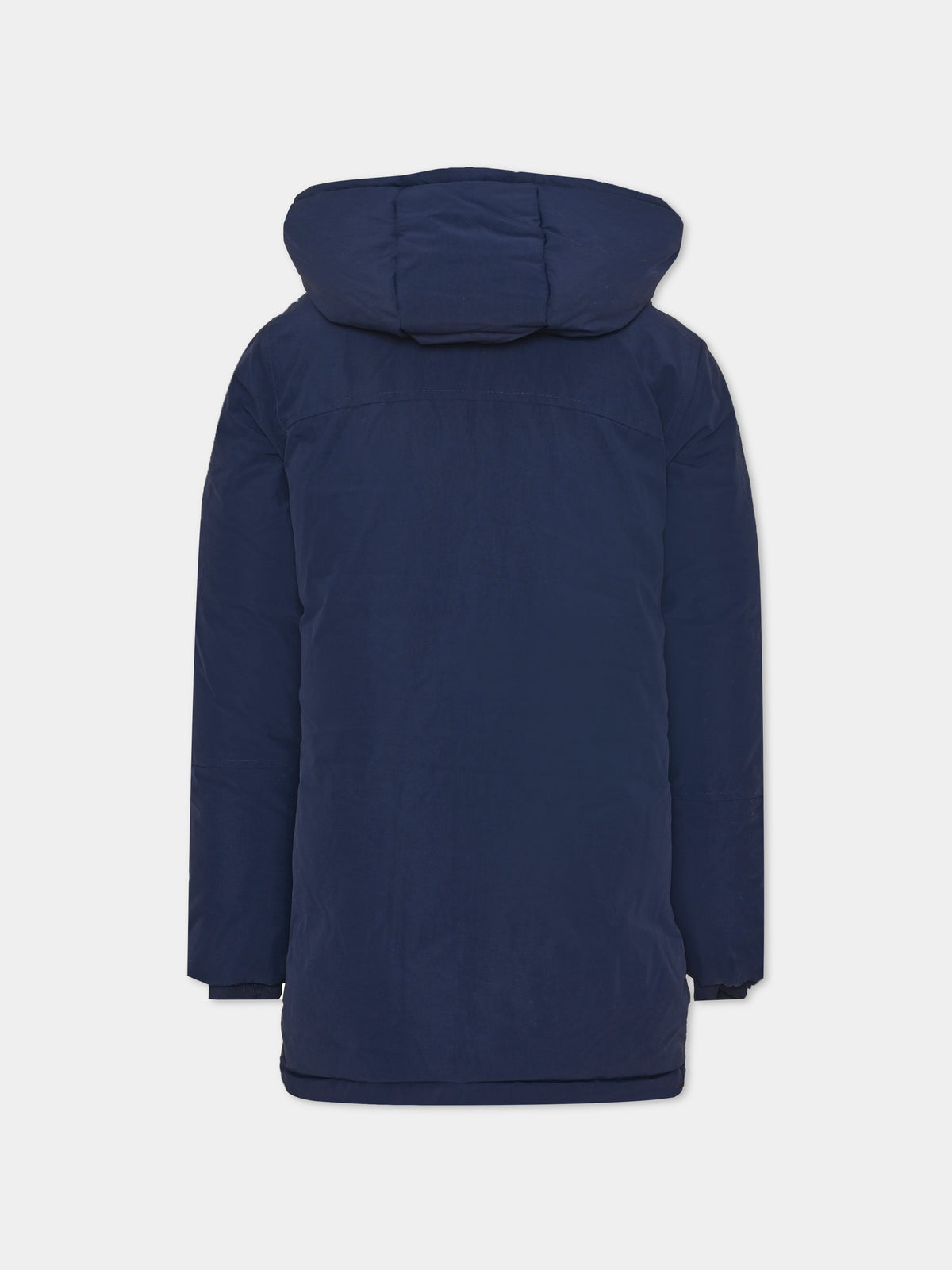 Parka blu per bambino con cappuccio,Boss,J52388 849
