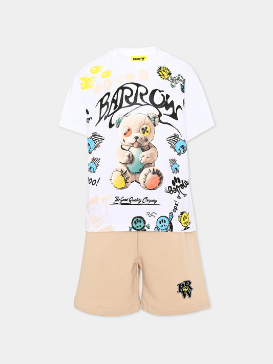 Completo sportivo corto con stampa per bambini,Barrow,S6BKJUTB260 OVP 002 45