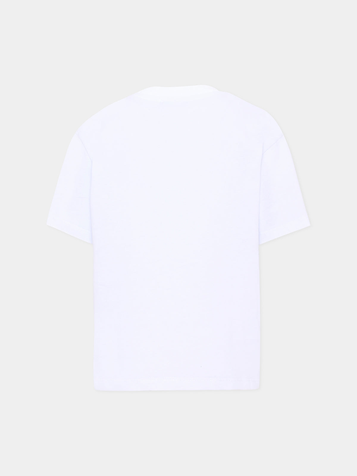 T-shirt bianca per bambina con stampa,Barrow,F6BKJUTH095 002
