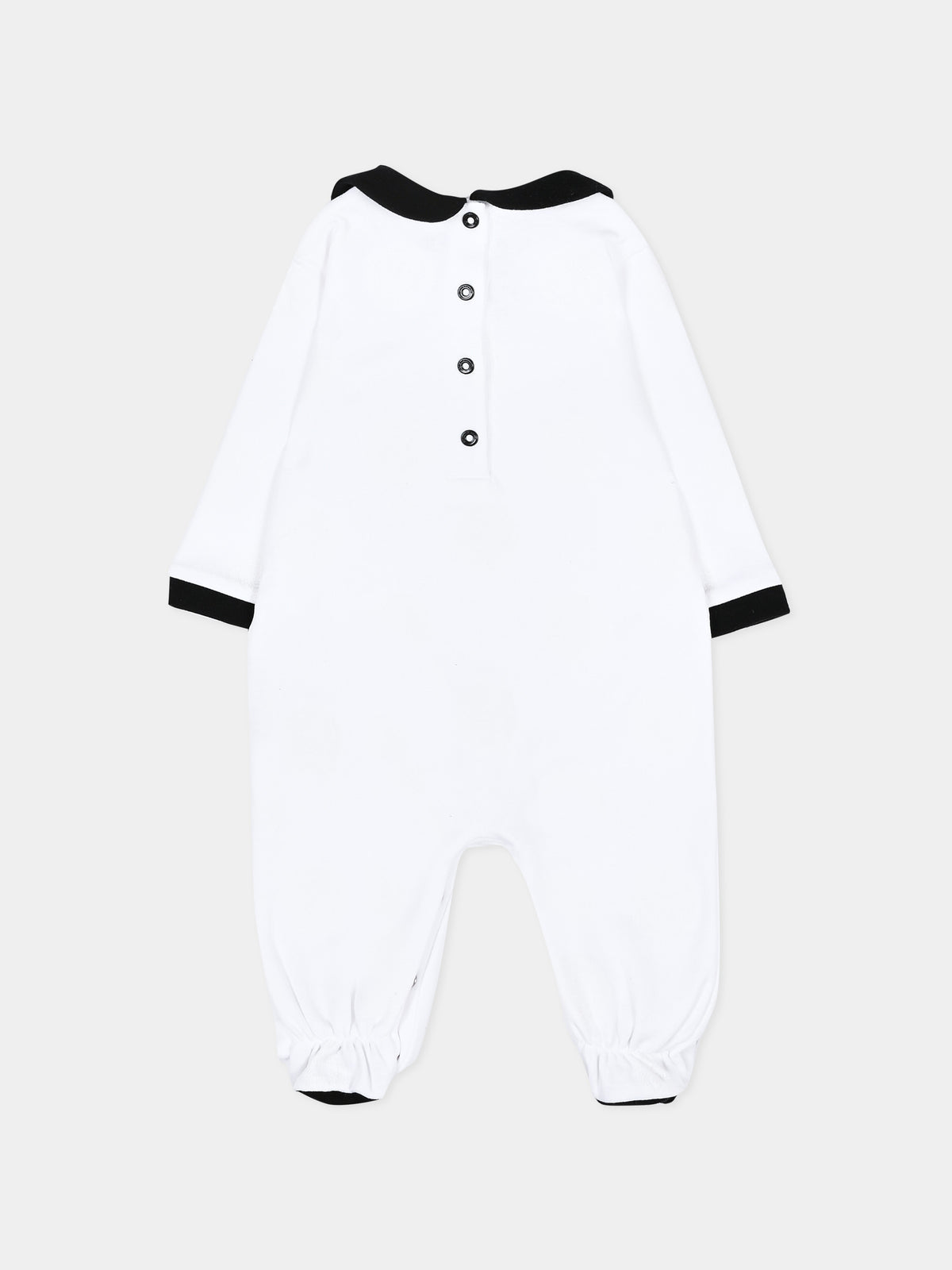 Set Tutine bianco per neonati con logo,Balmain Kids,BXB60A Z3383 212