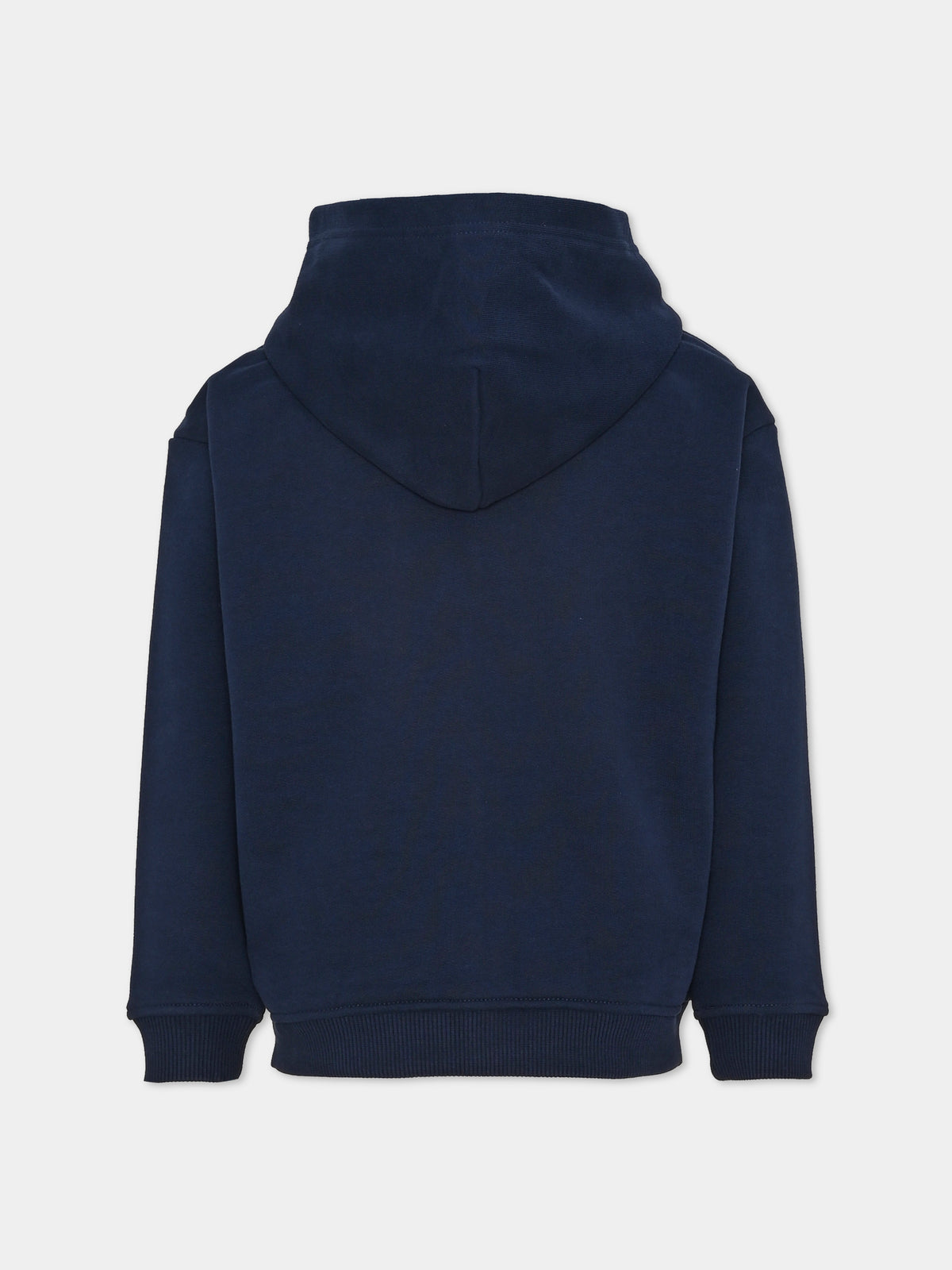 Felpa con cappuccio blu con logo per bambino,Tommy Hilfiger Junior,KB0KB10553 C1G