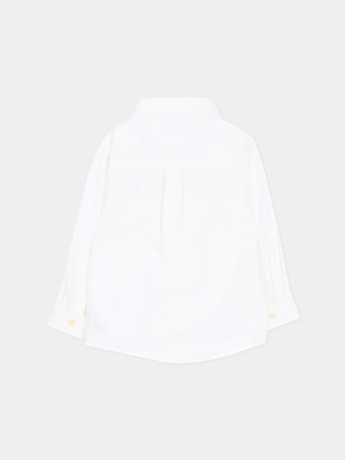 Camicia a manica lunga bianca per neonato,Tommy Hilfiger Junior,KB0KB10192 YBR