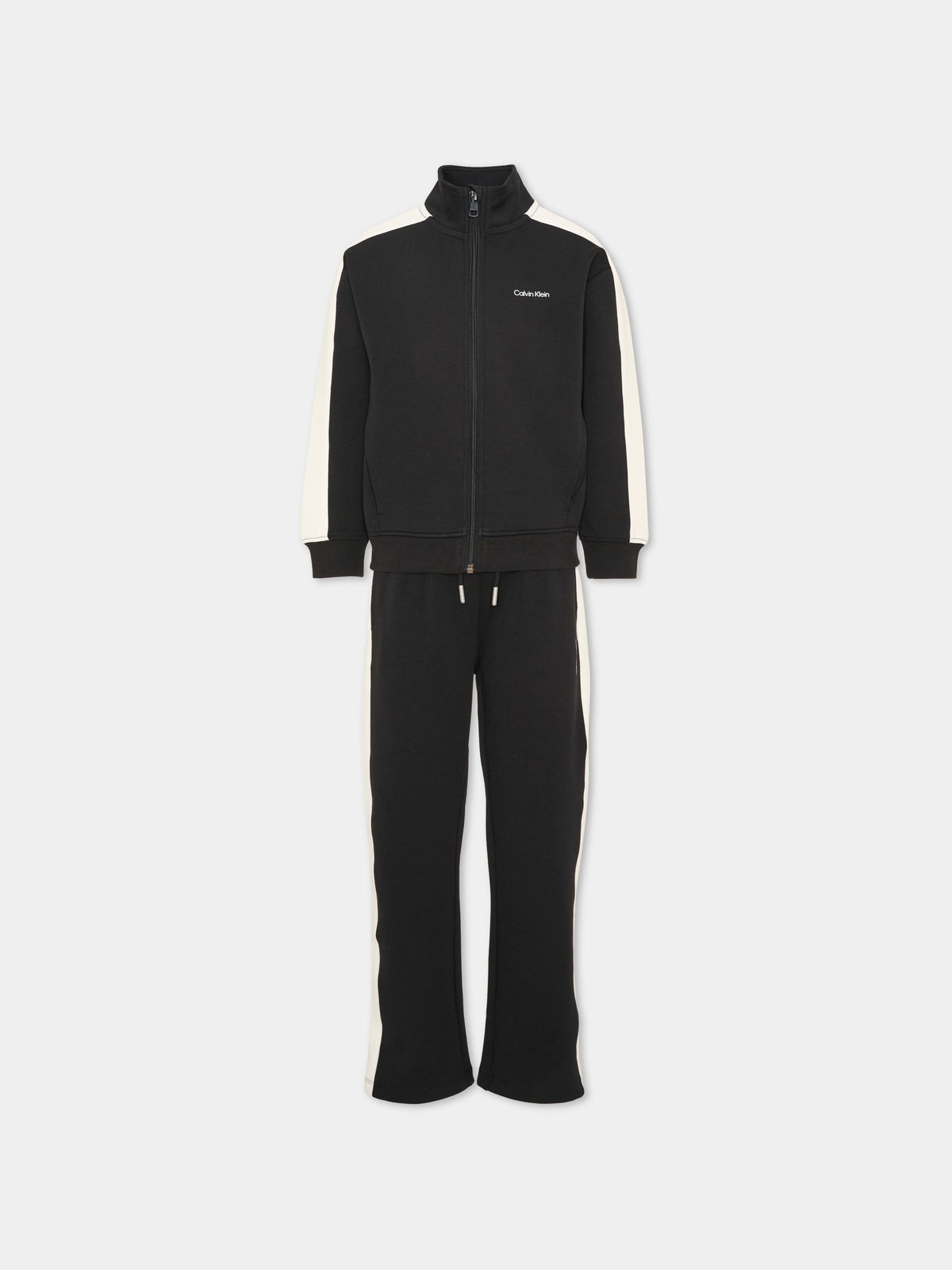 Gilet nero per bambino con logo,Calvin Klein Kids,LVCKTJM14B BEH