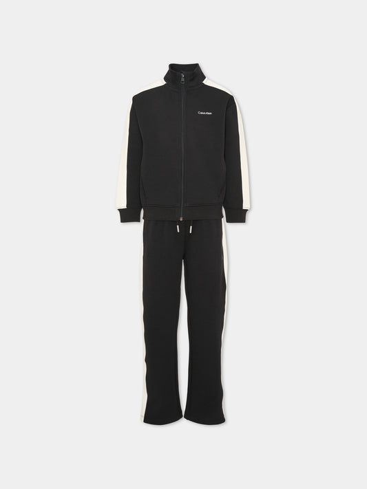 Long black sports outfit for boy