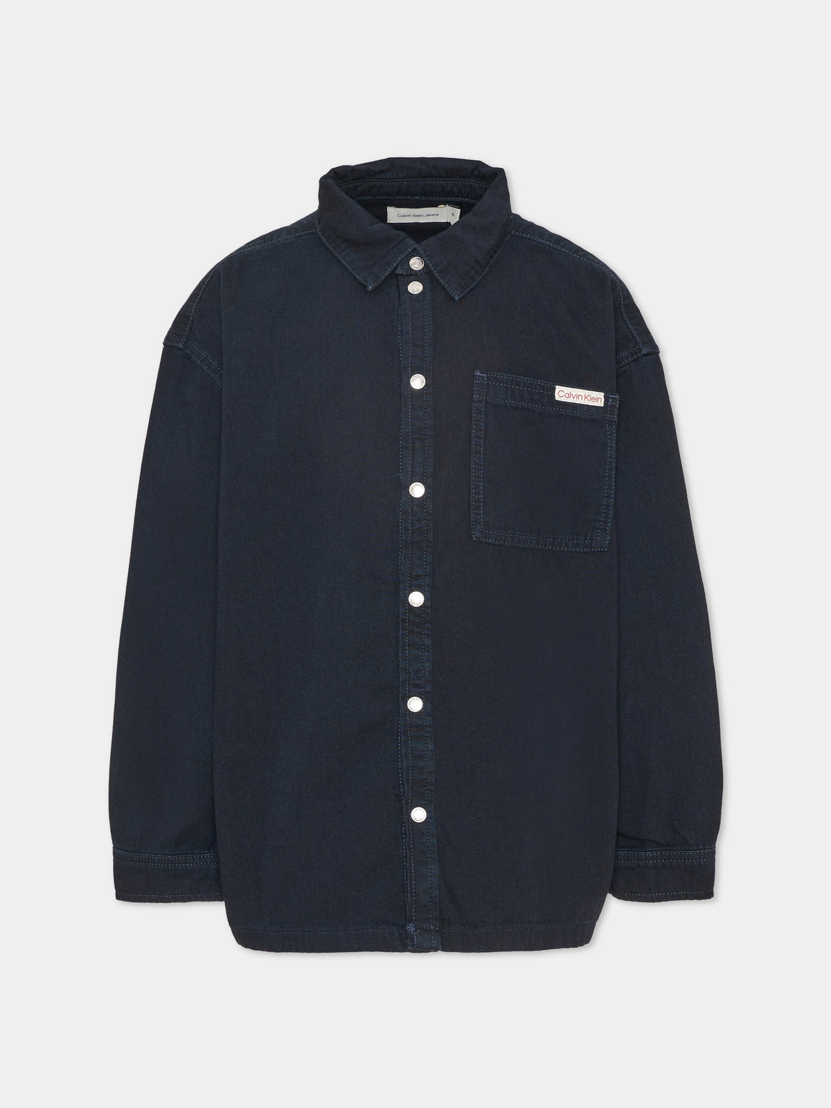 Camicia a manica lunga blu per bambino,Calvin Klein Kids,LVCKTJB18B 1BK