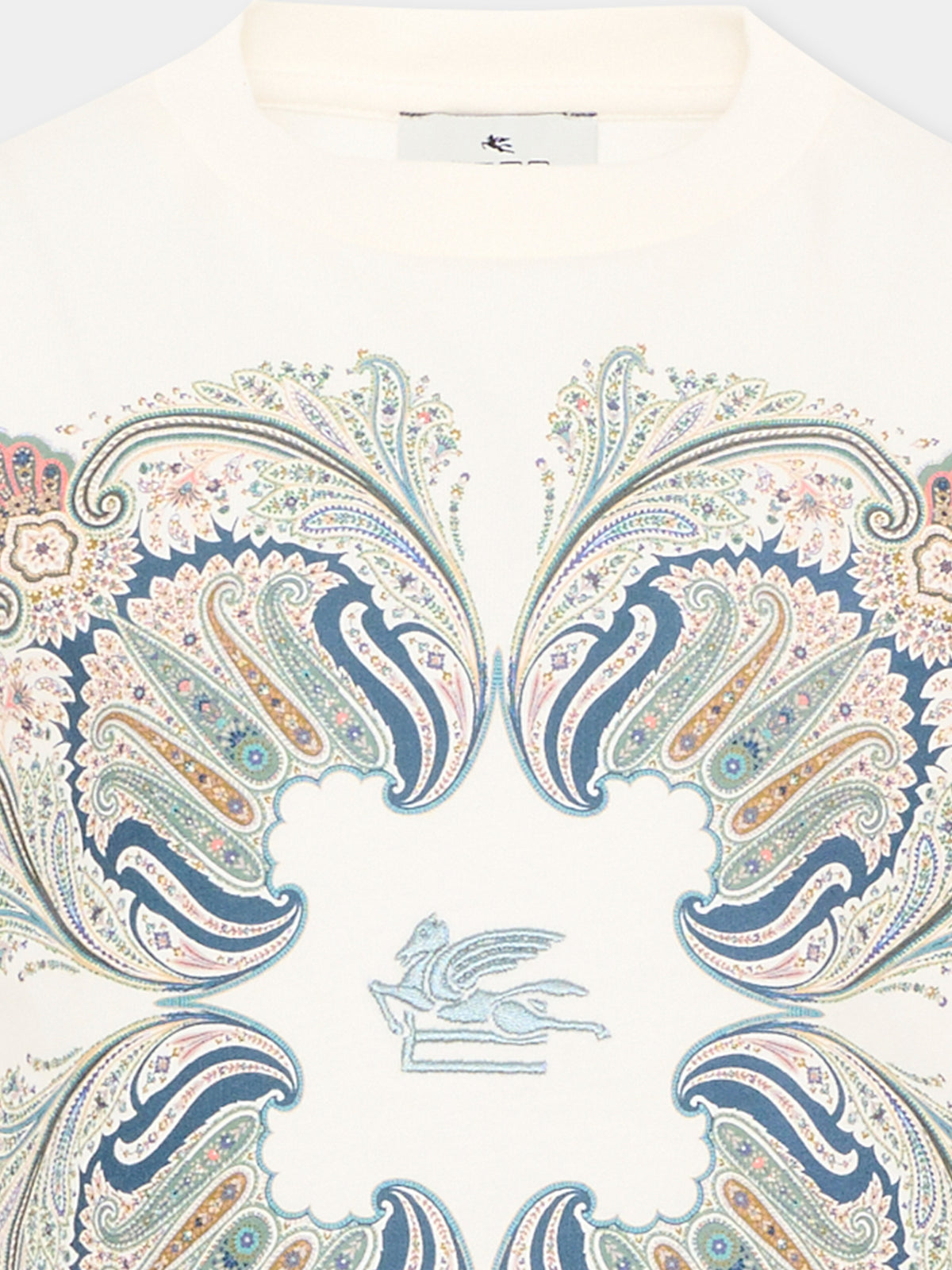 T-shirt a manica corta avorio per bambina,Etro,GZ8A51 Z3672 102