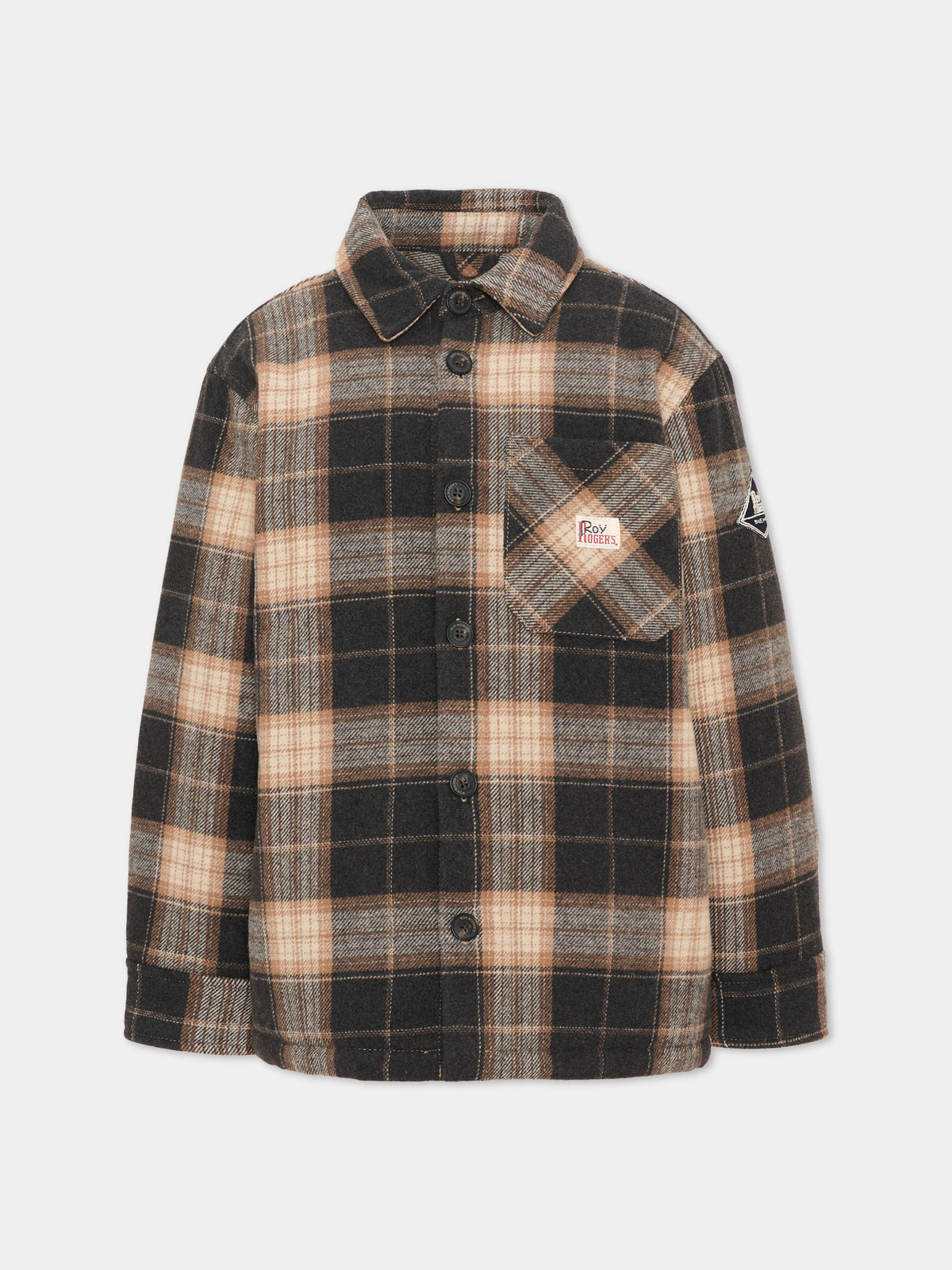 Cappotto multicolor per bambino tartan,Roy Roger's Kids,R F121 00 0566
