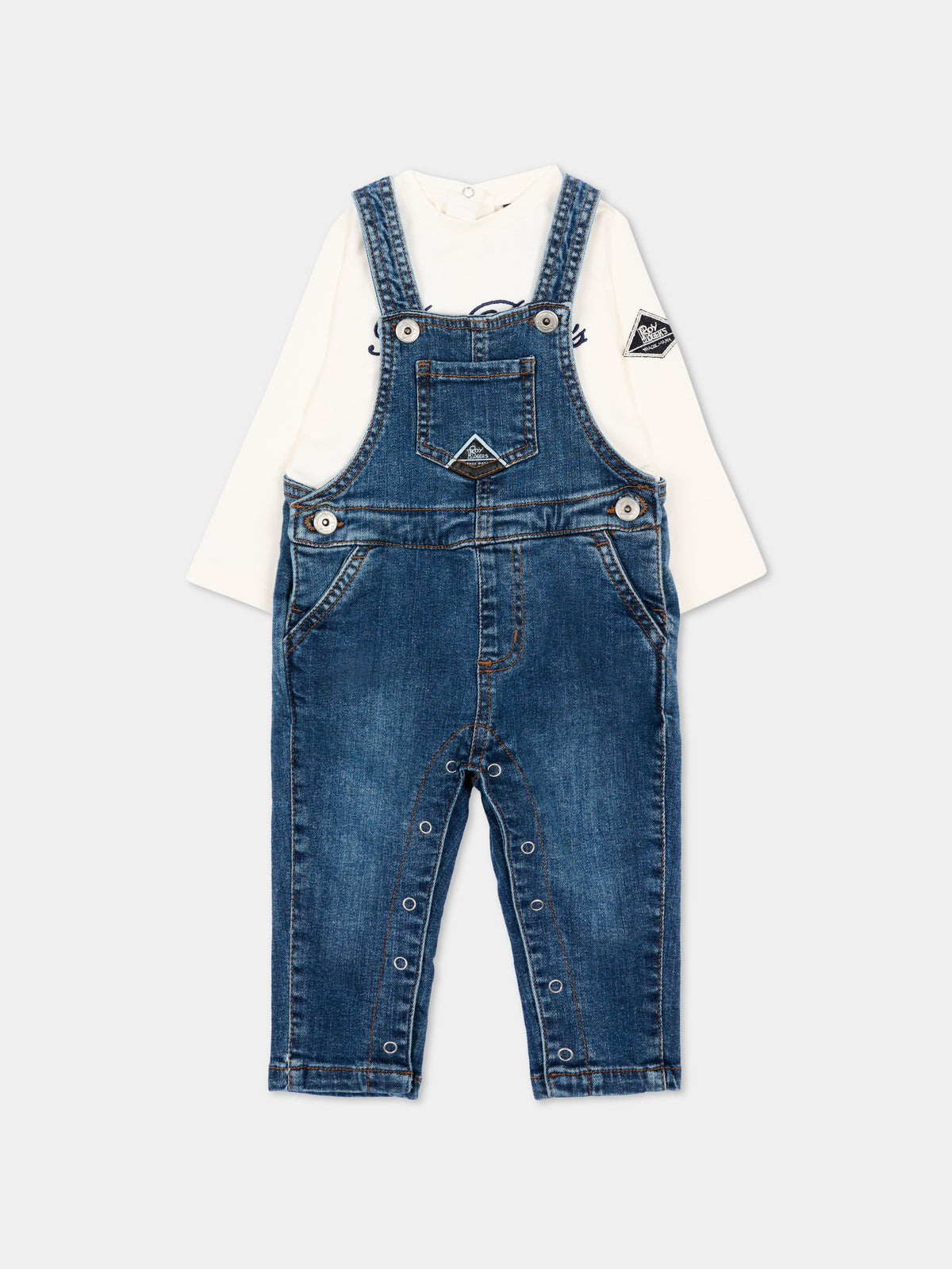 Salopette denim per neonato,Roy Roger's Kids,R F194 K1 0112