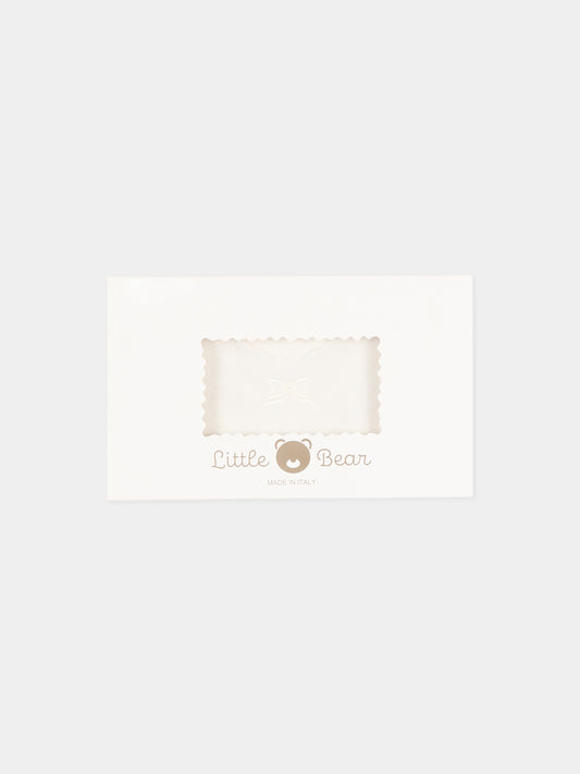 Camicia della fortuna avorio con fiocchi,Little Bear,1095 FIOCCHI BIANCO