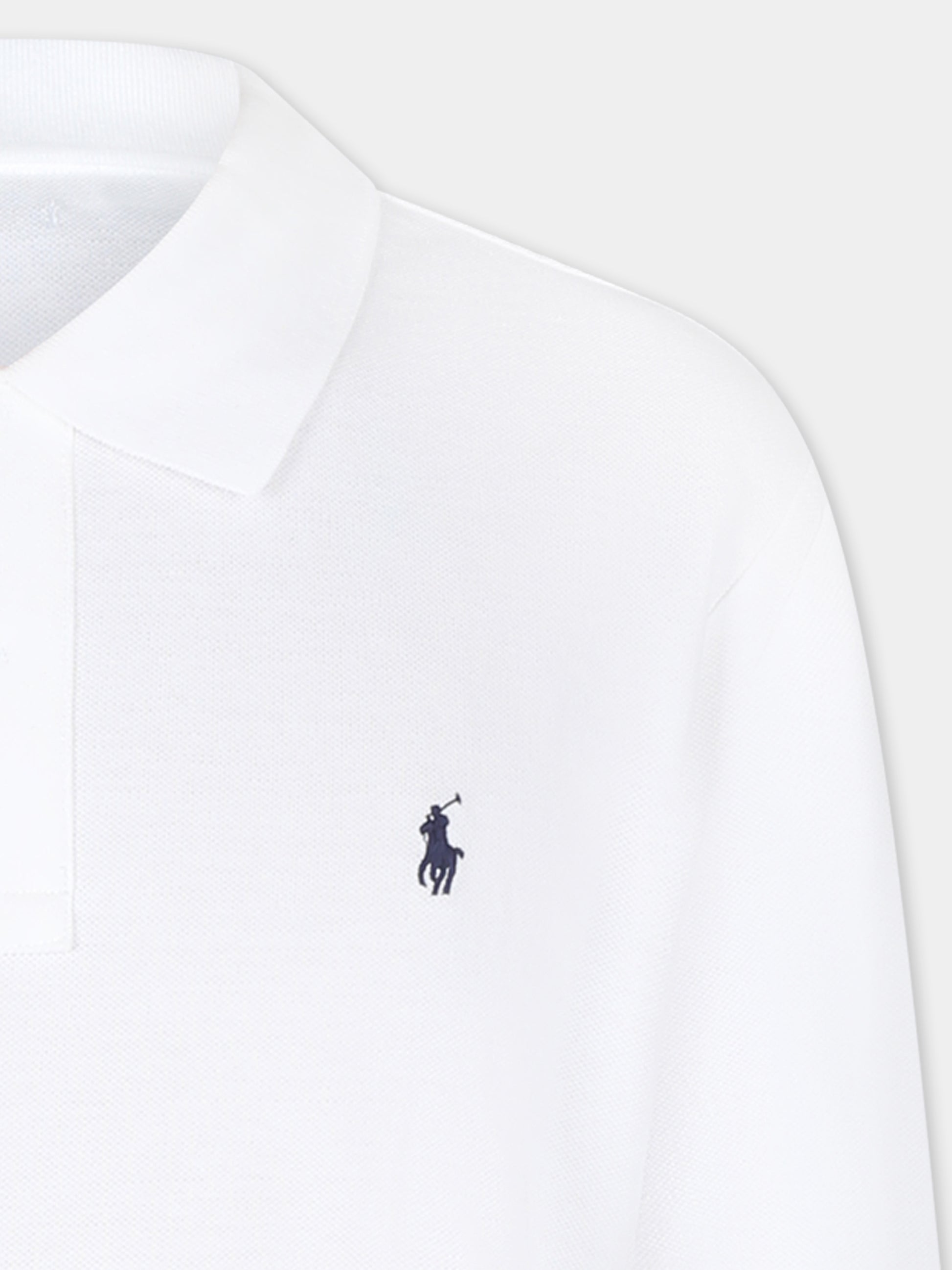 Polo bianca per bambino con iconico cavallino,Ralph Lauren Kids,703634013