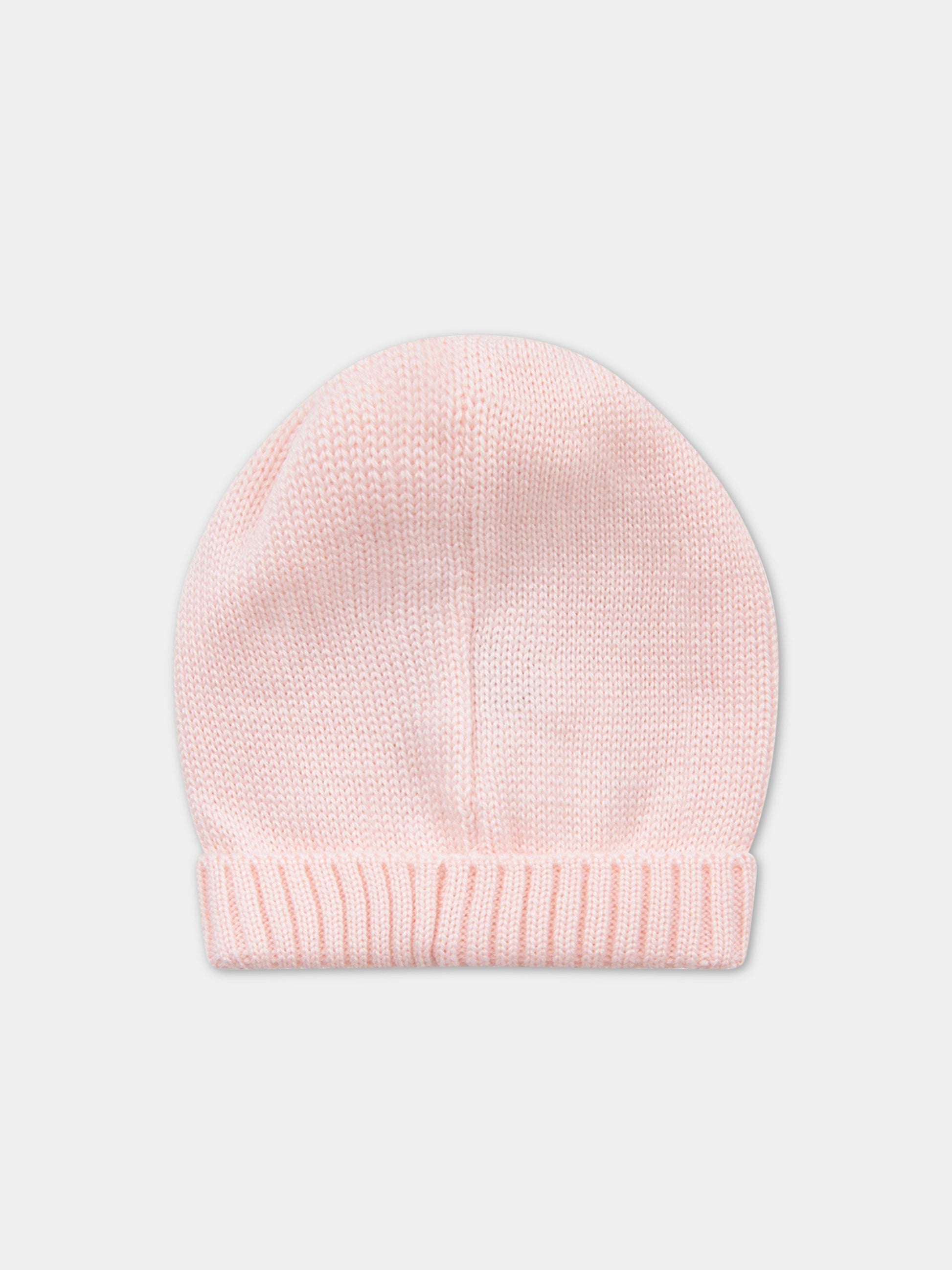 Cappello rosa per neonata con risvolto,Little Bear,8123 ROSA