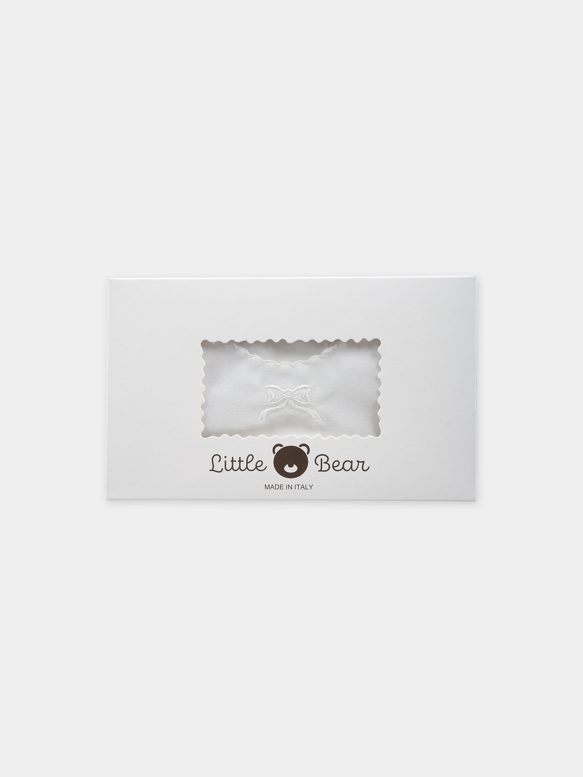 Camicia della fortuna avorio con fiocco,Little Bear,1095 FIOCCO PANNA