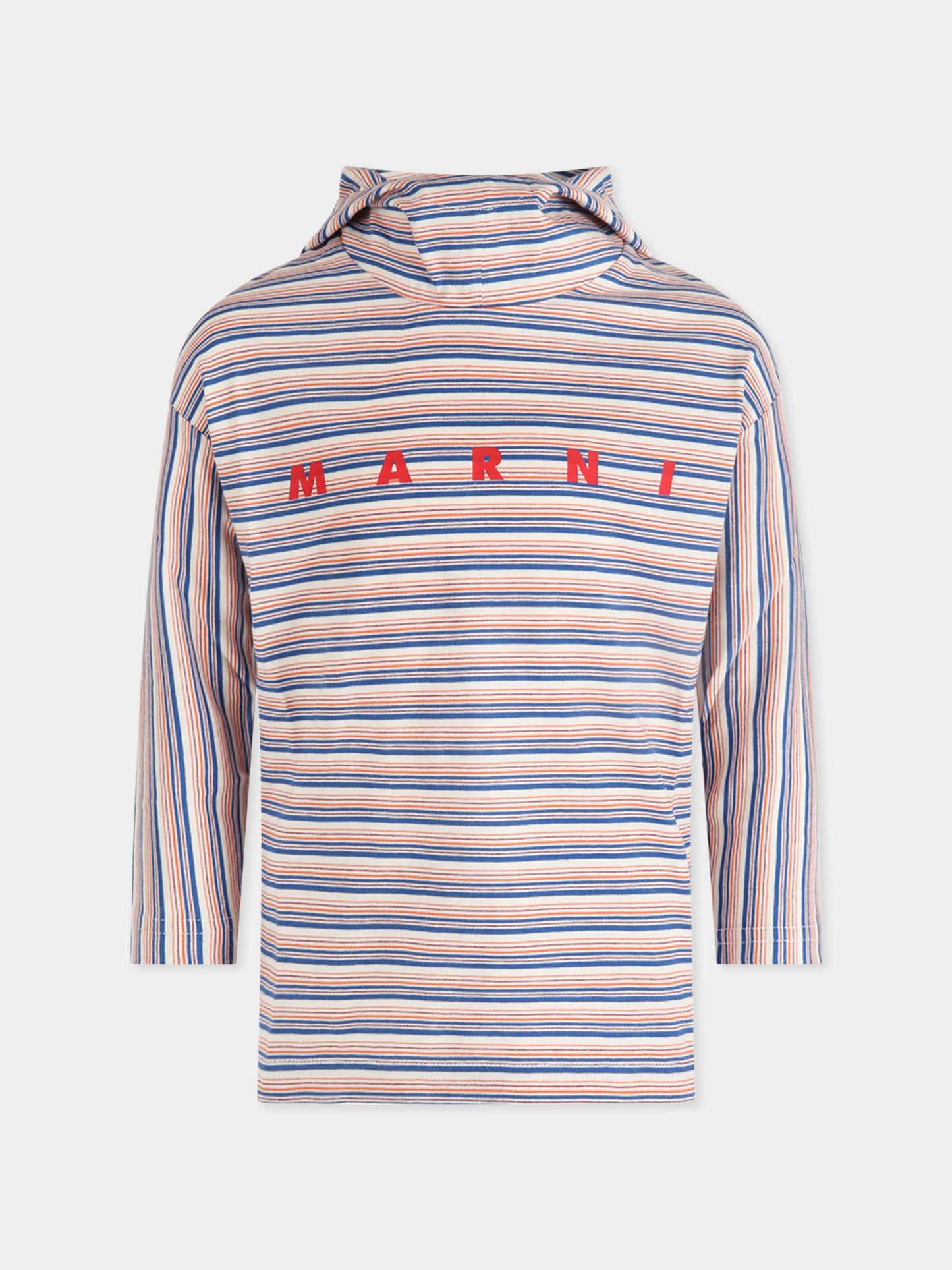 T-shirt multicolor per bambini con logo,Marni Kids,M002TE M00HU 0M101