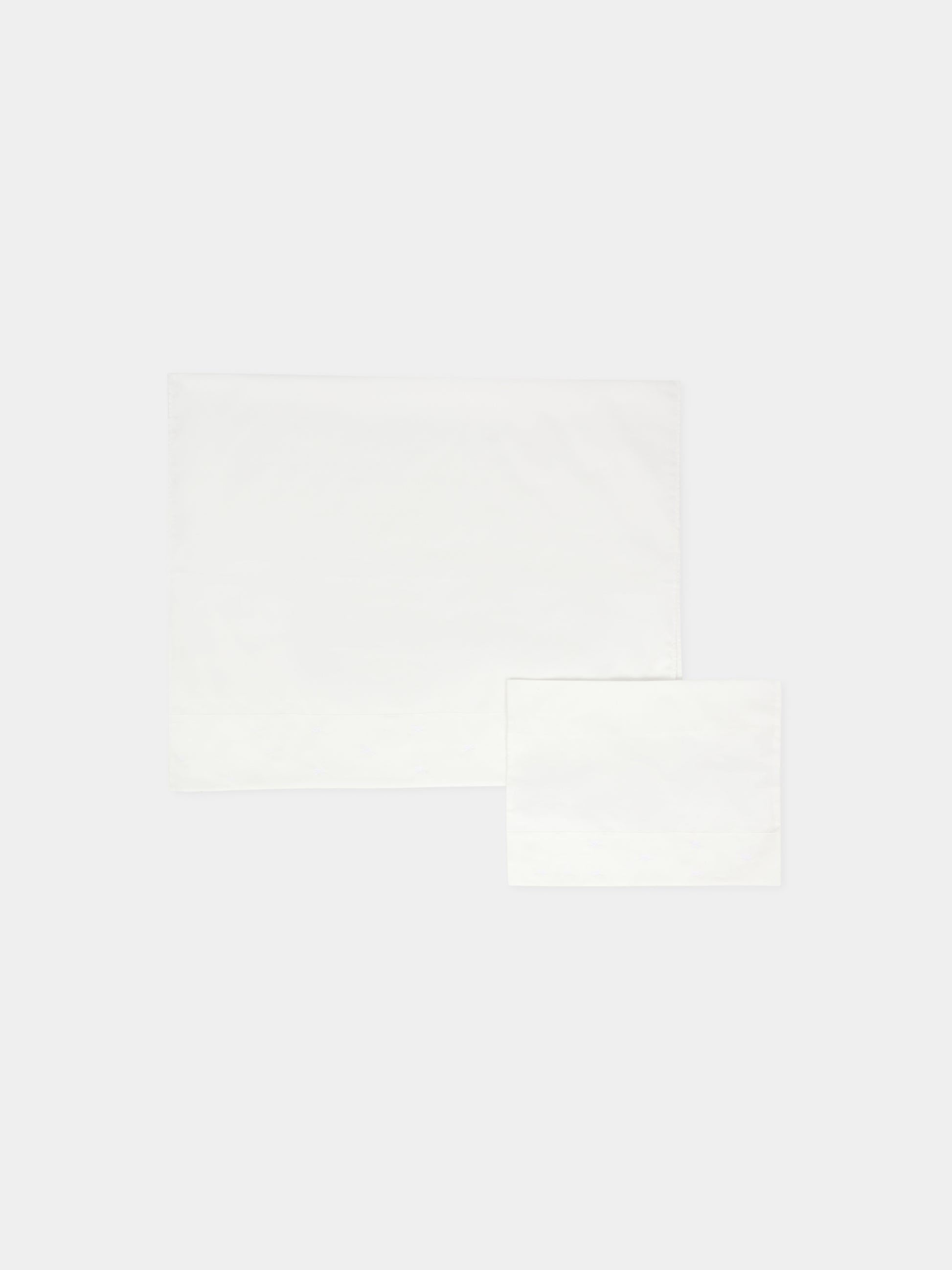 Set lenzuola bianche per neonati con fiocchi,Little Bear,2041 BIANCO/BIANCO