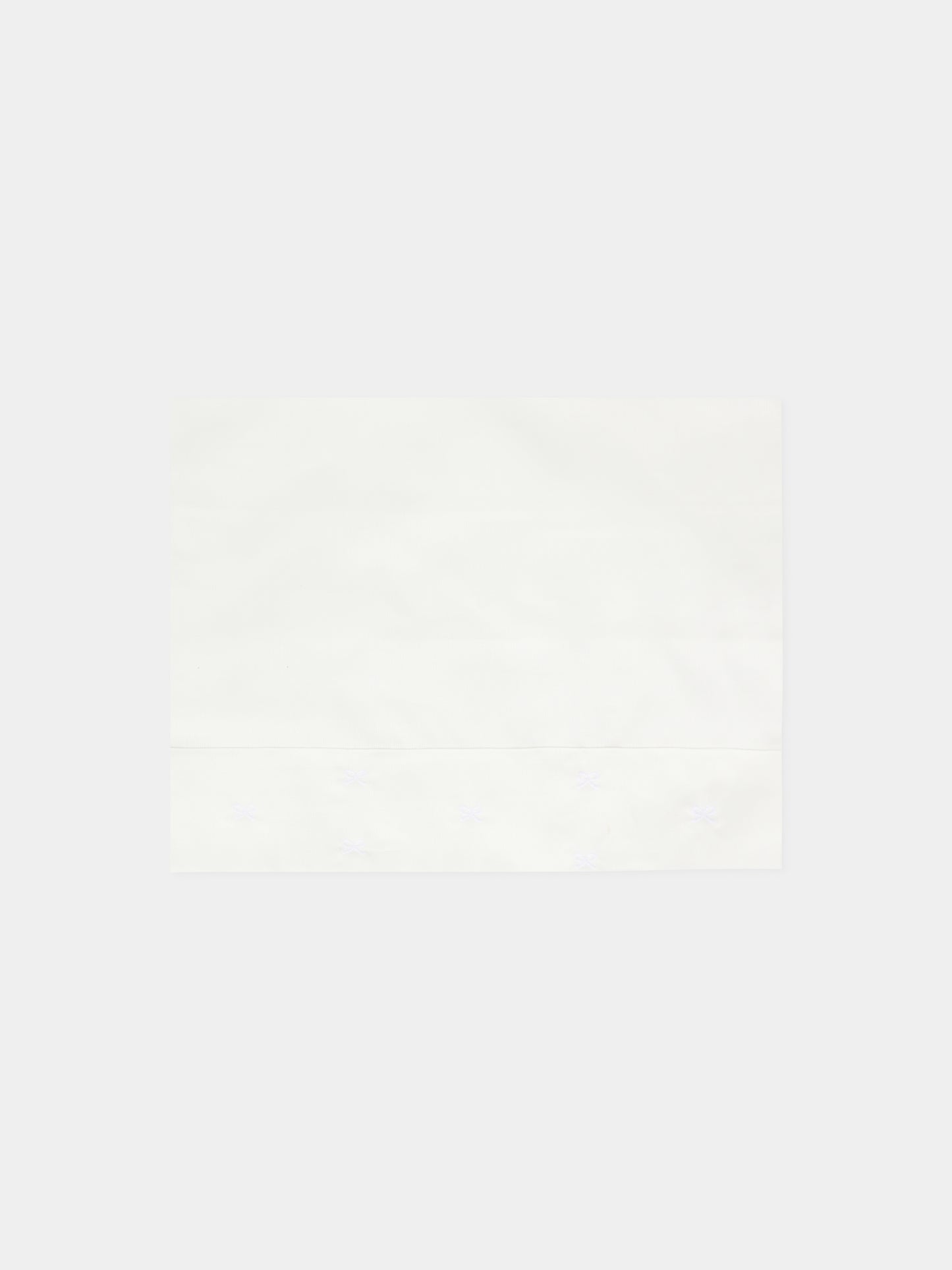 Set lenzuola bianche per neonati con fiocchi,Little Bear,2041 BIANCO/BIANCO