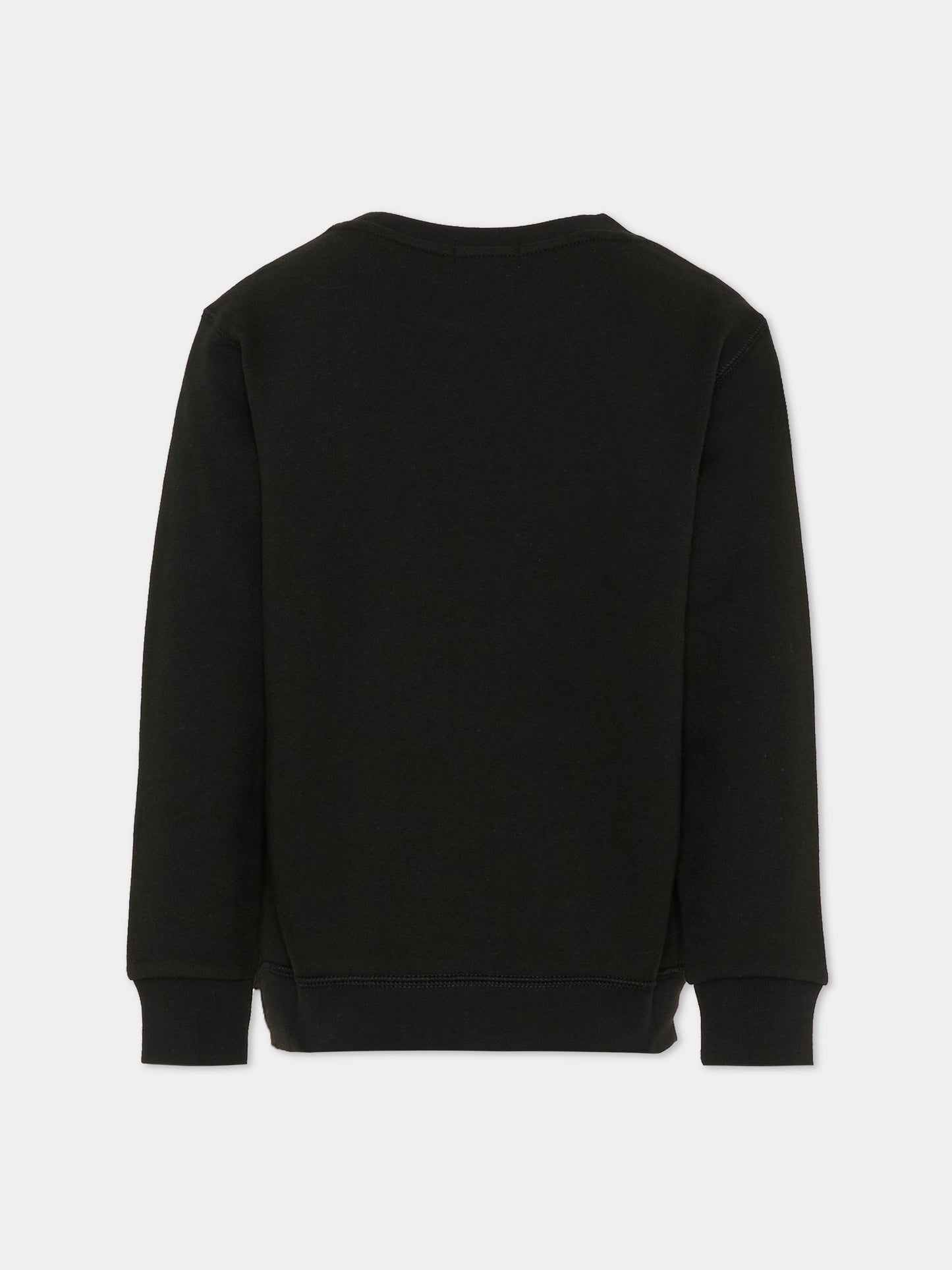 Felpa nera per bambino con iconico cavallino,Ralph Lauren Kids,772102004 POLO BLACK