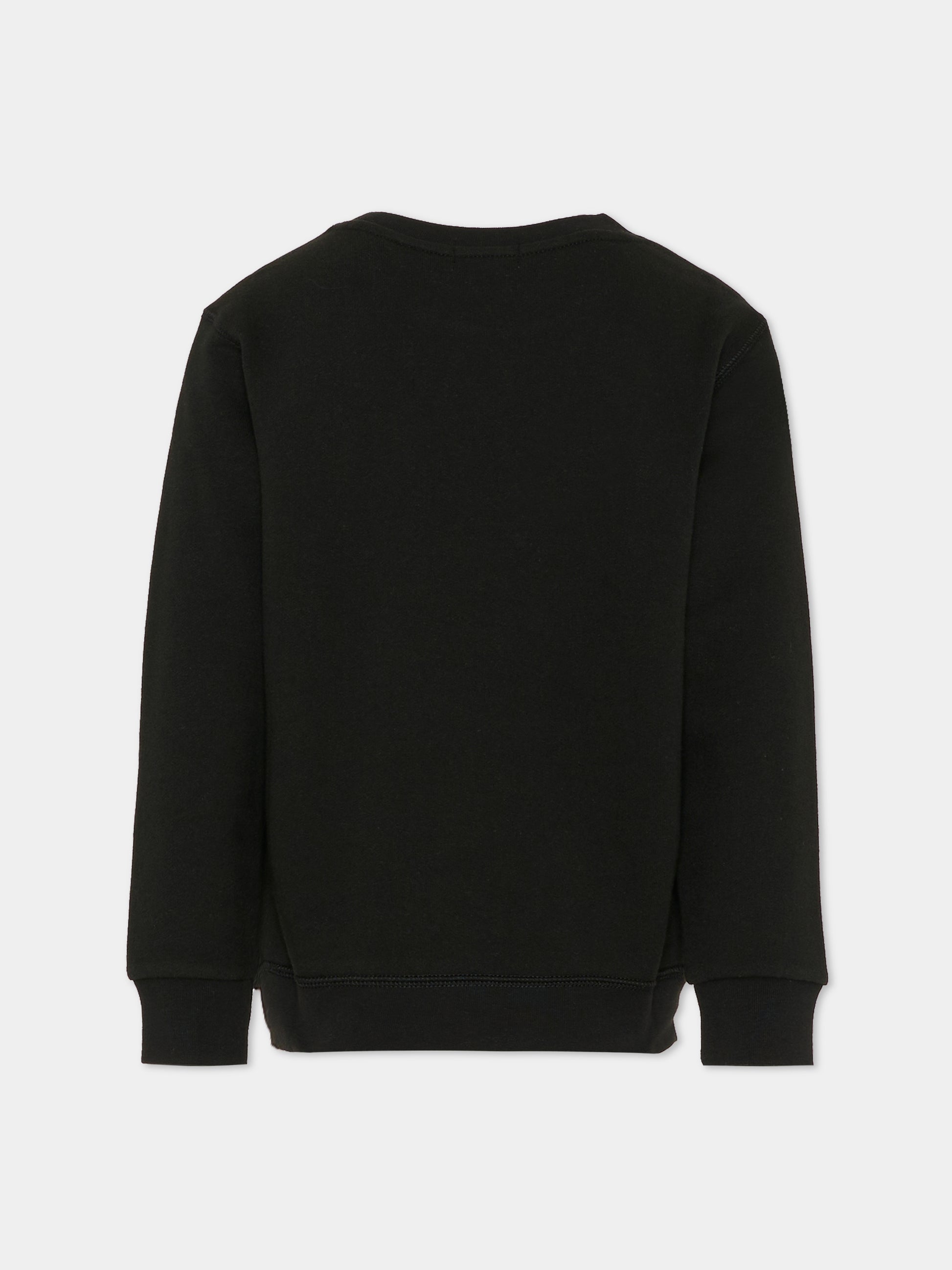 Felpa nera per bambino con iconico cavallino,Ralph Lauren Kids,772102004 POLO BLACK