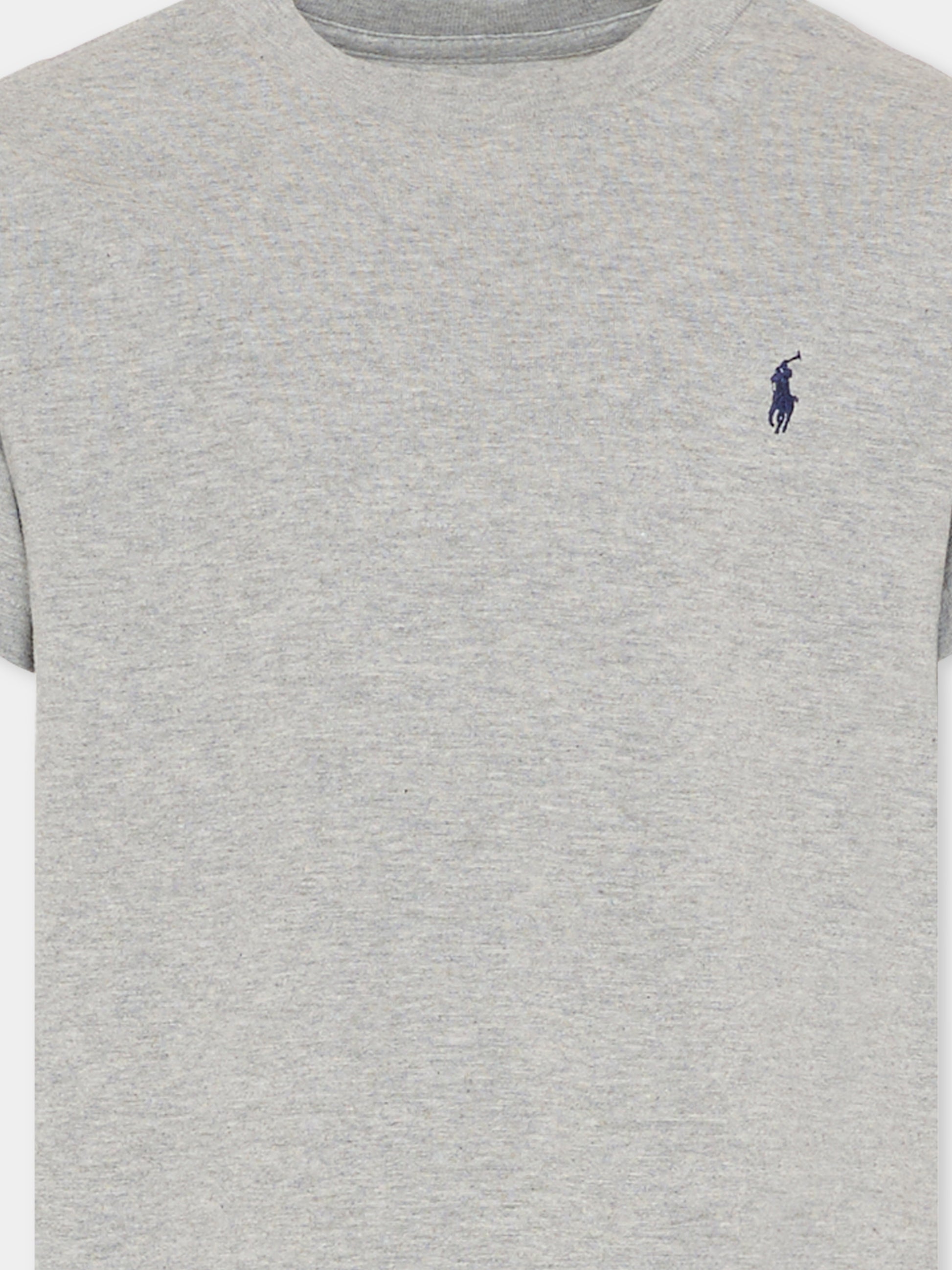 T-shirt grigia per bambino con cavallino,Ralph Lauren Kids,832904039